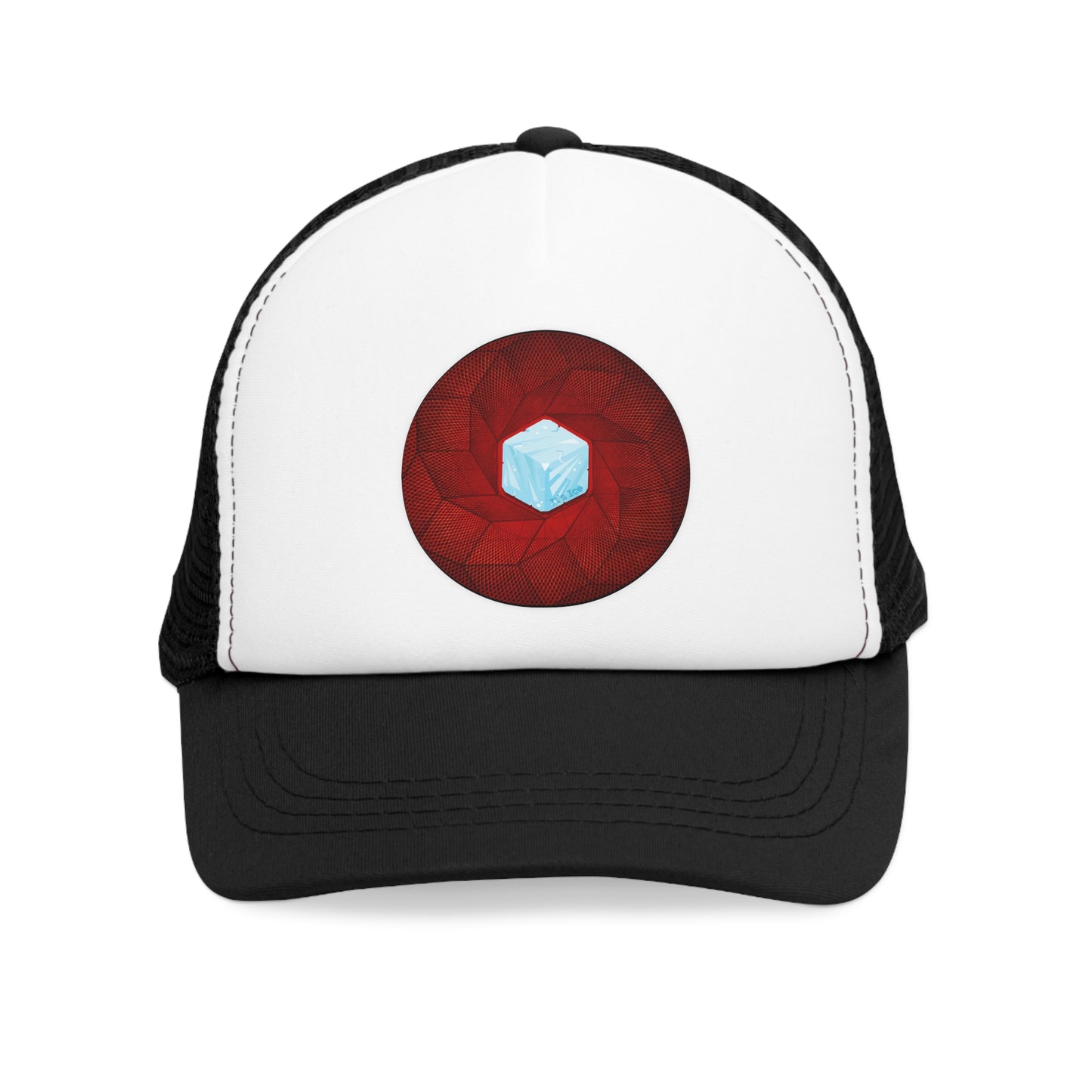 Lumpy Trucker Hat - "Ice Cube's Donut" - variant 1 - red donut