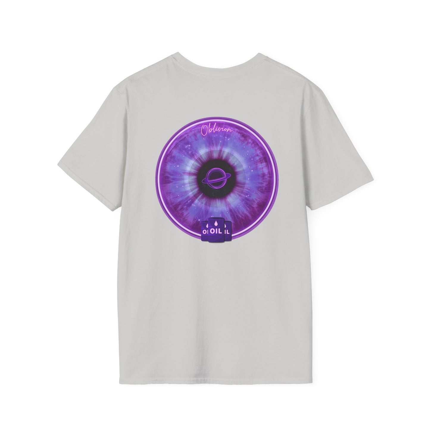Classic Donut Tee - Unisex Soft-Style - "The Oblivious Donut" - purple idonut