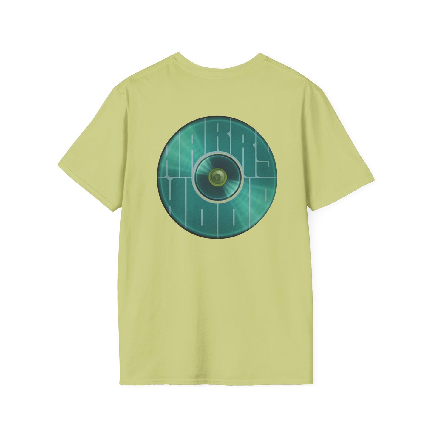 Classic Donut Tee - Unisex Soft-Style - "Harry's Hoodlum Donut" - series 1.0  - variant 3 - green donut(s)