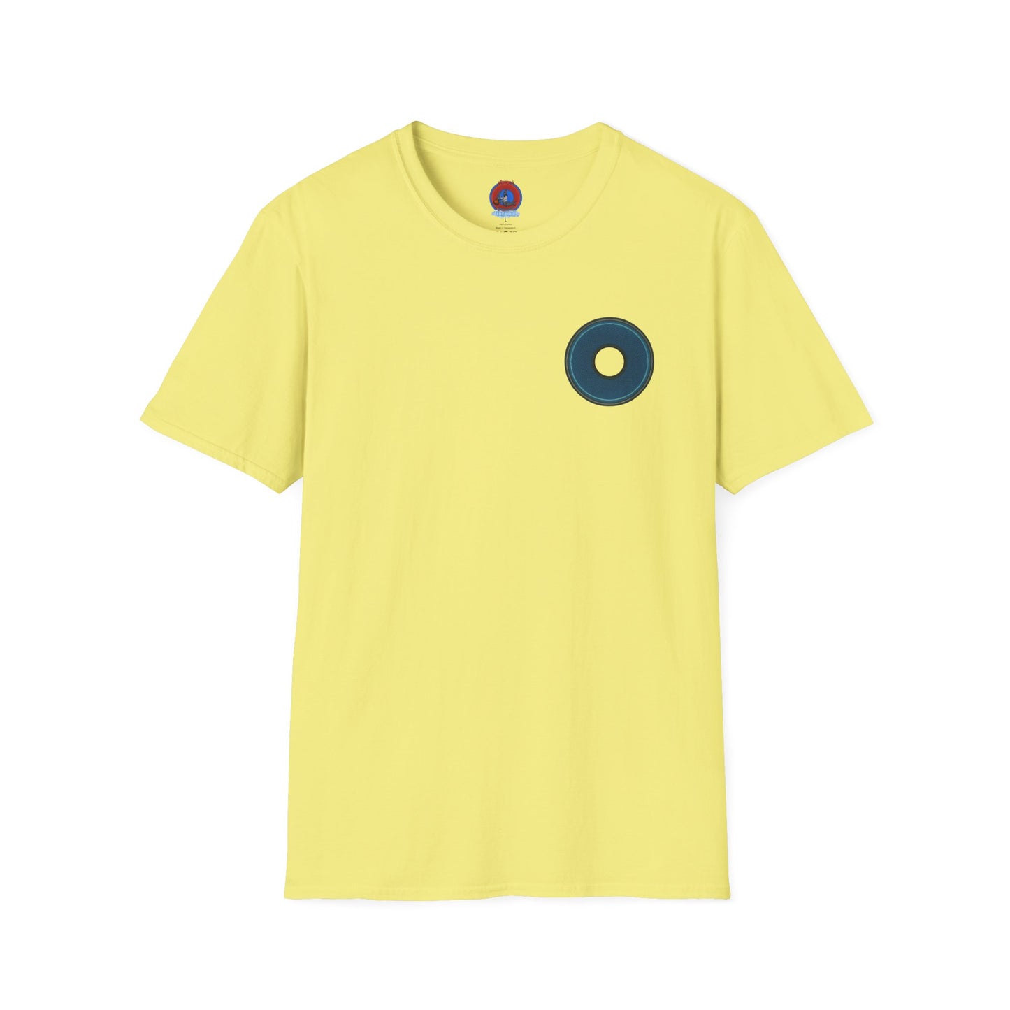 Classic Donut Tee - Unisex Soft-Style - "Symmetry Donut" - series 1.0 - blue/black donut