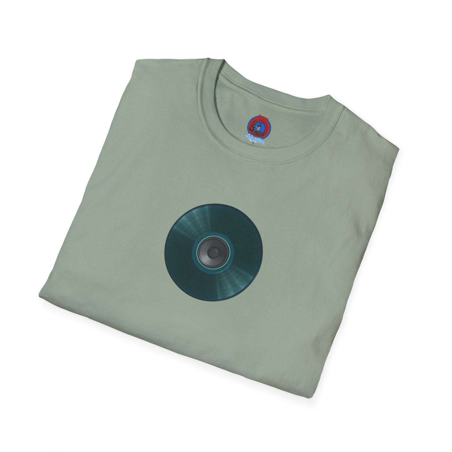 Classic Donut Tee - Unisex Soft-Style - "The Plain Record Donut" - series 1.0 - dark teal green