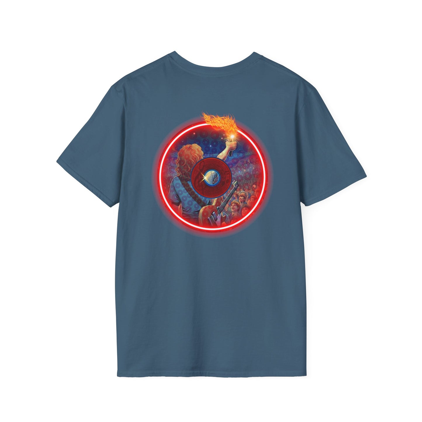 Classic Donut Tee - Unisex Soft-Style - "Torchbearer's Donut " - red donut