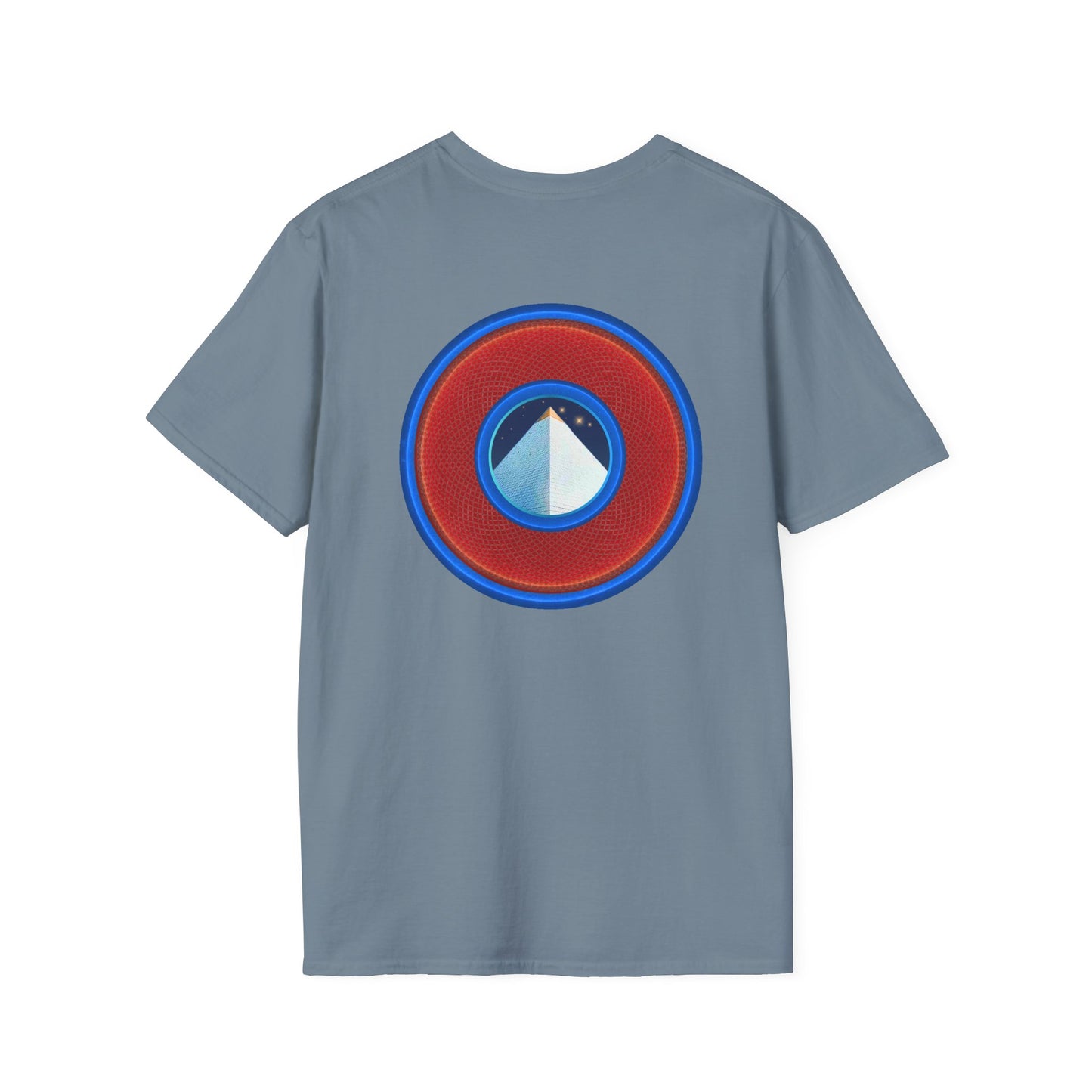 Classic Donut Tee - Unisex Soft-Style - "Limestone Donuts so Large" - variant 1 - red donut