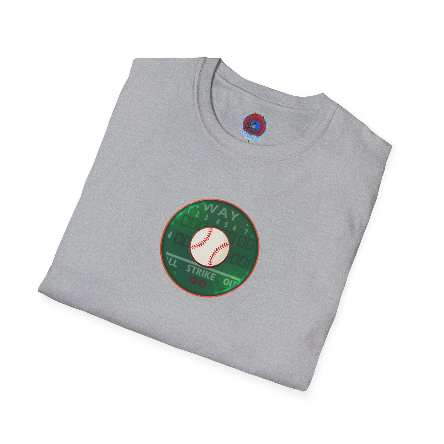 Classic Donut Tee - Unisex Soft-Style - "Phenway Ballpark Donuts" - vivid monsta donut - variant 2