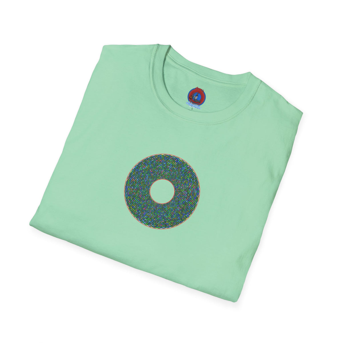 Donut Classic Donut Tee - Unisex Soft-Style - "The Pixilated Donut" - series 1.0 - multi-color donut