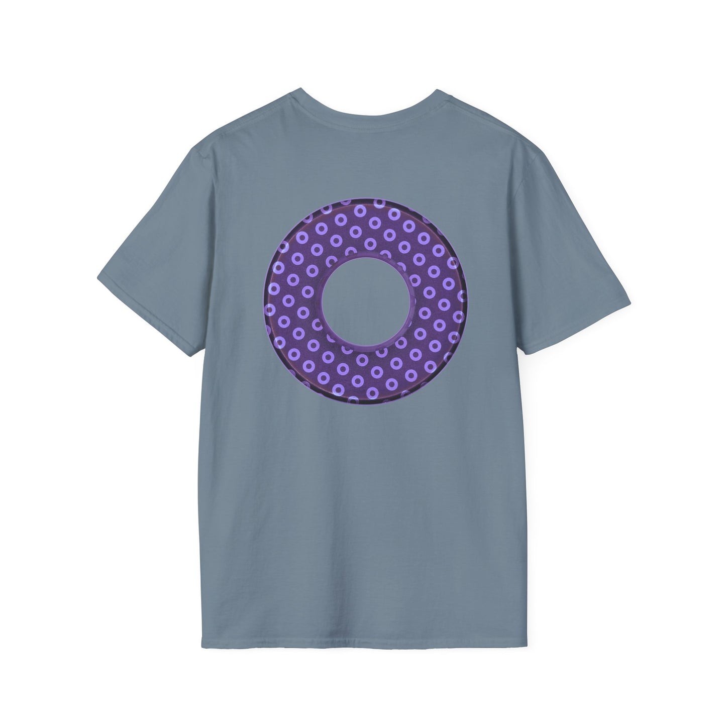 Plain Donuts/Unisex Soft-Style - "Plain Electric Paradoxical Donuts" - light purple/dark purple donuts