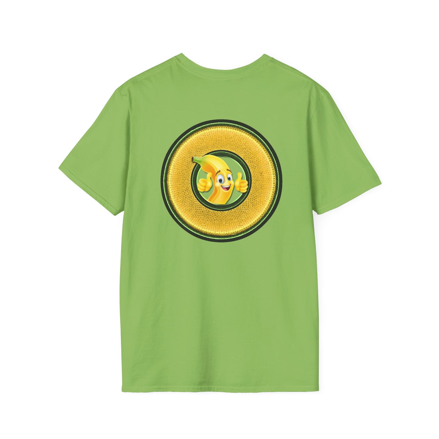 Classic Donut Tee - Unisex Soft-Style - "Dis sheet, it's bananas!" - series 1.0 - variant 5 - golden donut