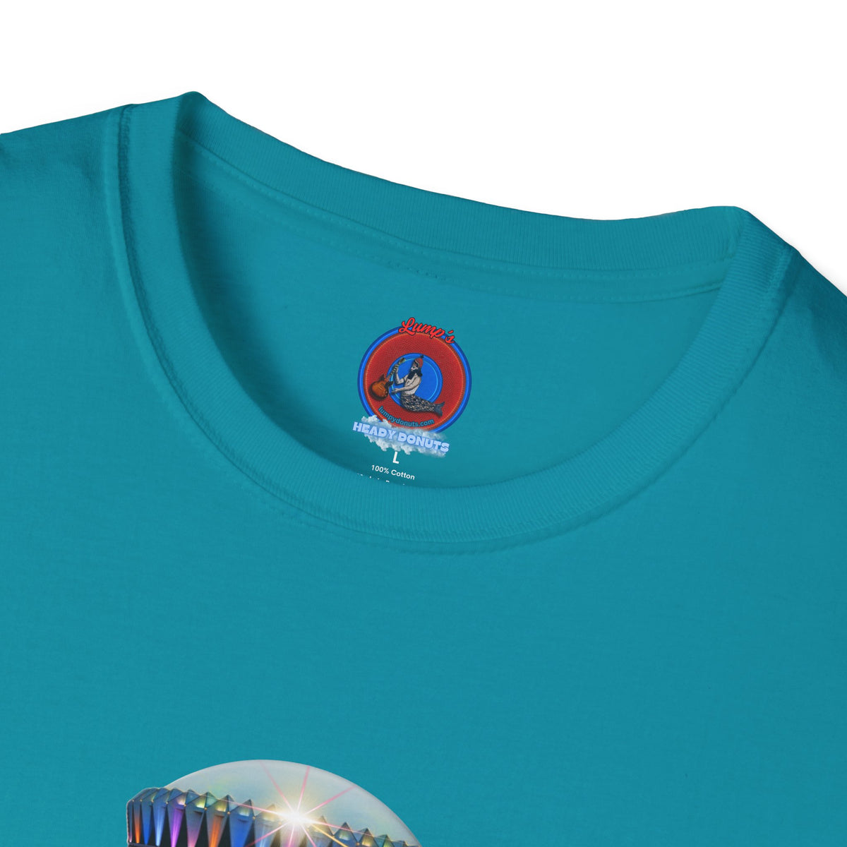 Classic Donut Tee - Unisex Soft-Style - "Donuts now Served on the Mothership" - series 1.0  - variant 6  - tractor-beamed donut