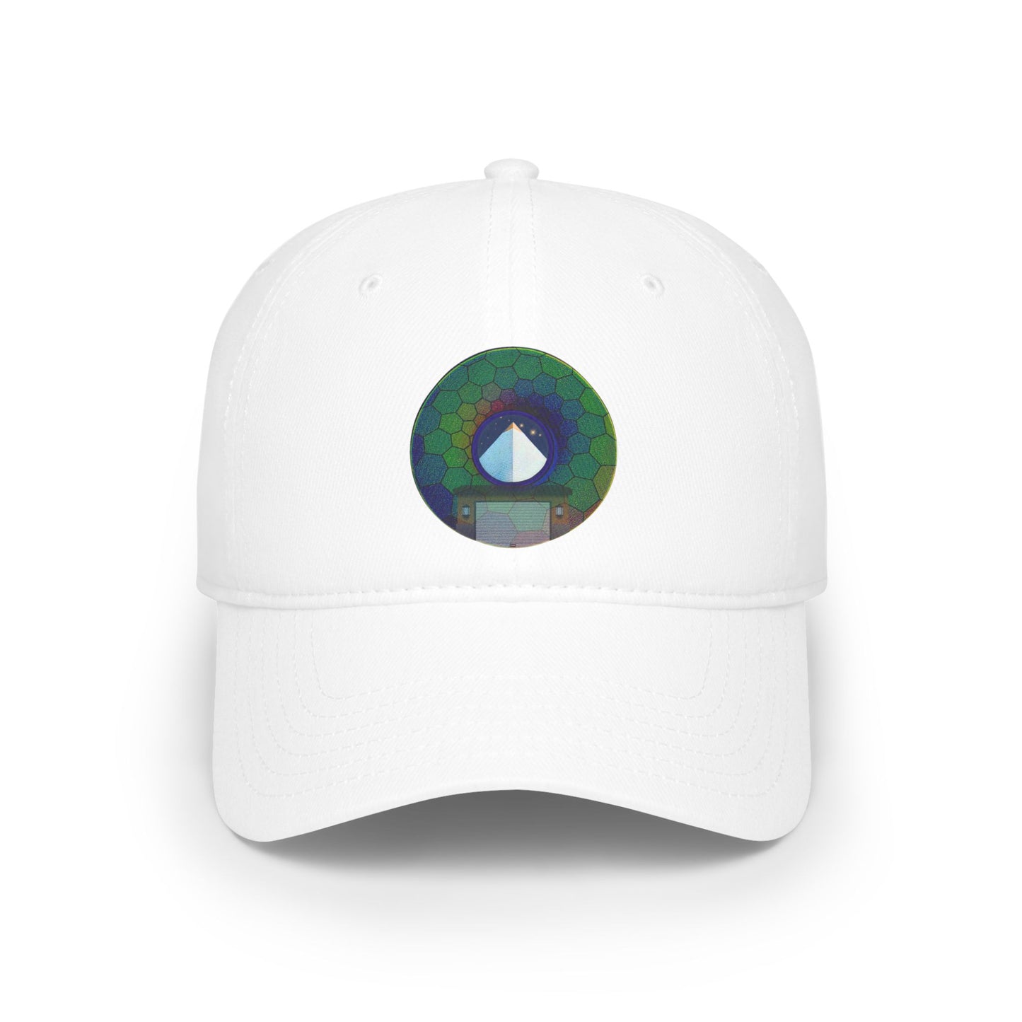 Lumpy Donut Baseball Cap - "Limestone Donut Caps So Large" - variant 8 - green hexadonut w/