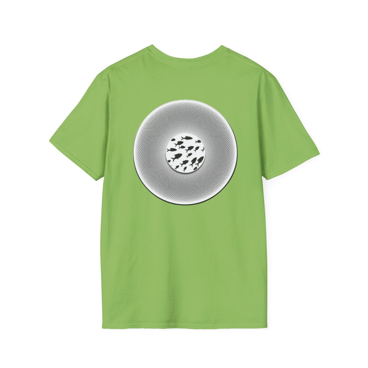 Classic Donut Tee - Unisex Soft-Style - "If I'm Swimming By" - variant 1 - white - textured donut