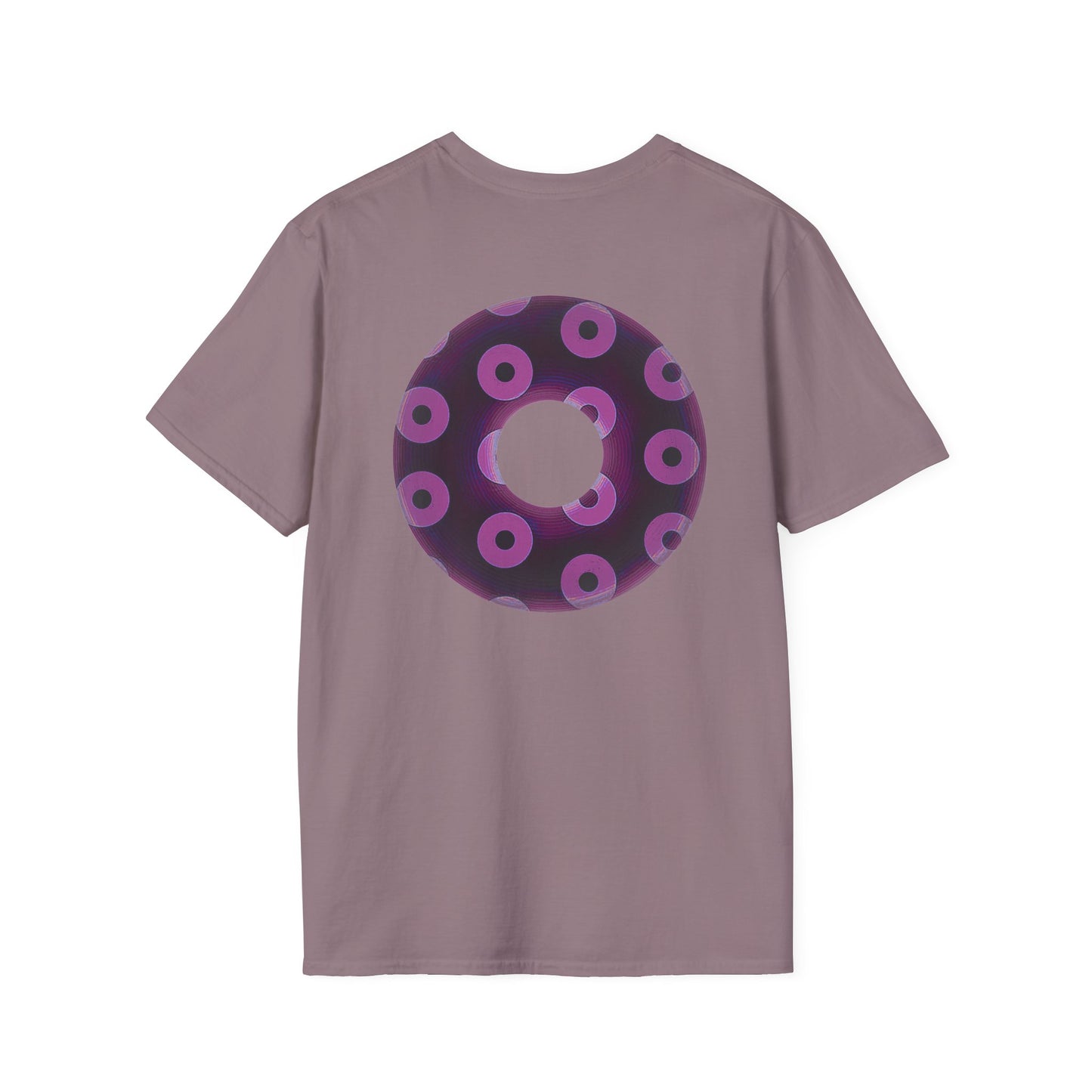 Plain Donuts/Unisex Soft-Style - "Plain Blimpy Paradoxical Donuts" - light purple/red violet donuts