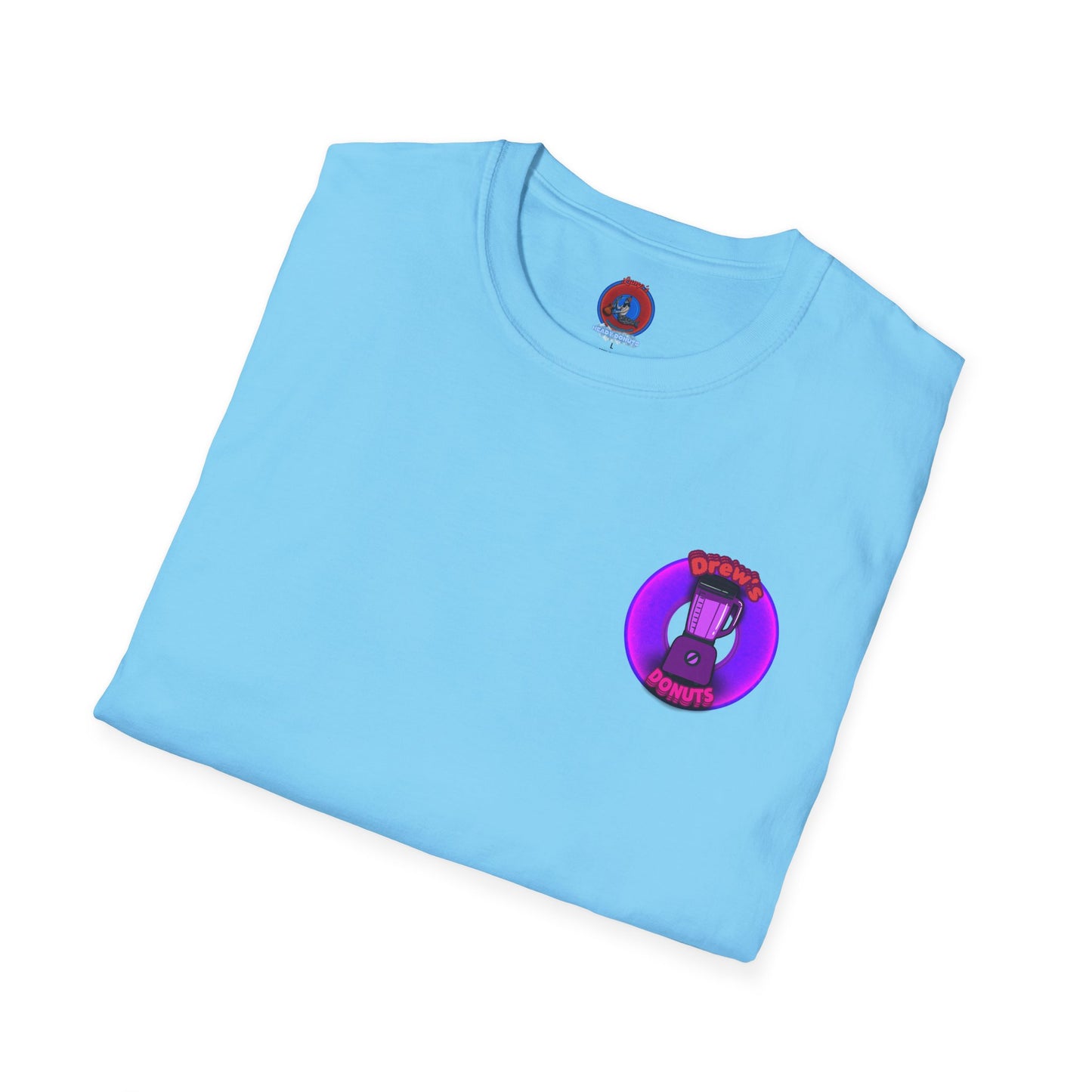 Classic Donut Tee - Unisex Soft-Style - "Drew's Donuts" - series 1.0 - purple donut