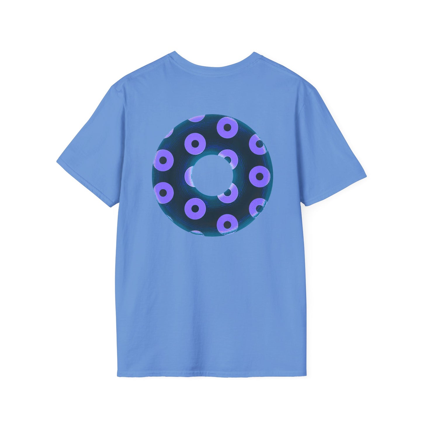 Plain Donuts/Unisex Soft-Style - "Plain Blimpy Paradoxical Donuts" - dark blue/bright purple donuts