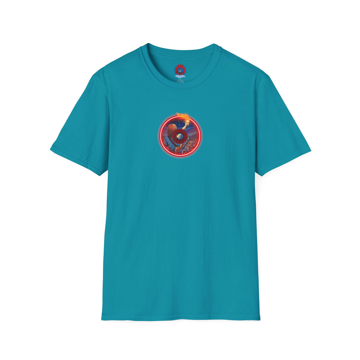 Classic Donut Tee - Unisex Soft-Style - "Torchbearer's Donut " - red donut