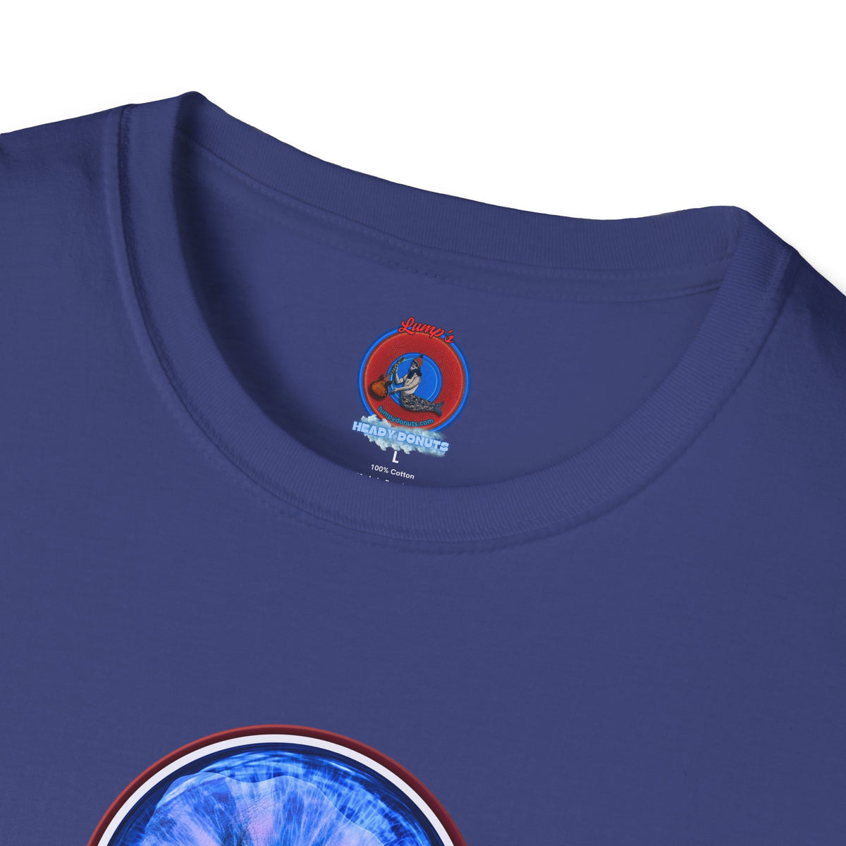 Classic Donut Tee - Unisex Soft-Style - "Wilson's Eyesore Donut Tee" - blue idonut - variant 3