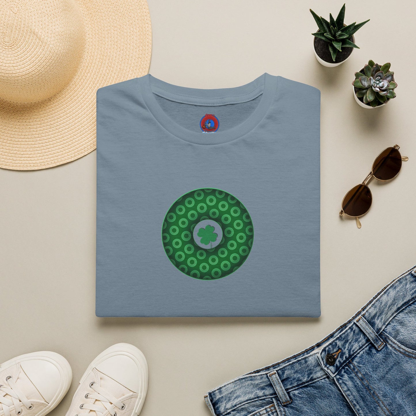 Classic Donut Tee - Unisex Soft-Style - "Patron Saint of Donuts" - St. Patrick's Day Donut - holiday edition - variant 1