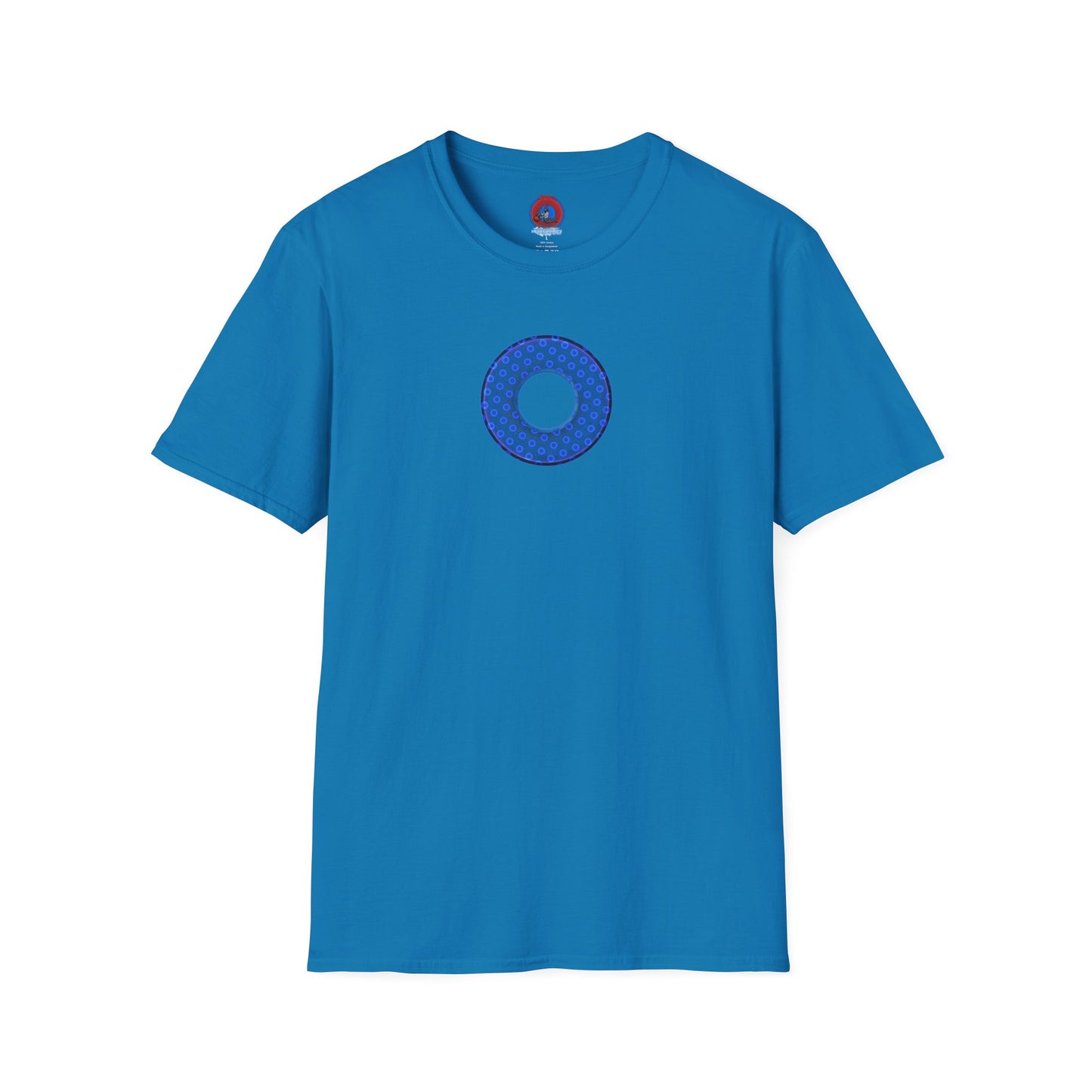 Plain Donuts/Unisex Soft-Style - "Plain Electric Paradoxical Donuts" - royal blue/dark blue donuts
