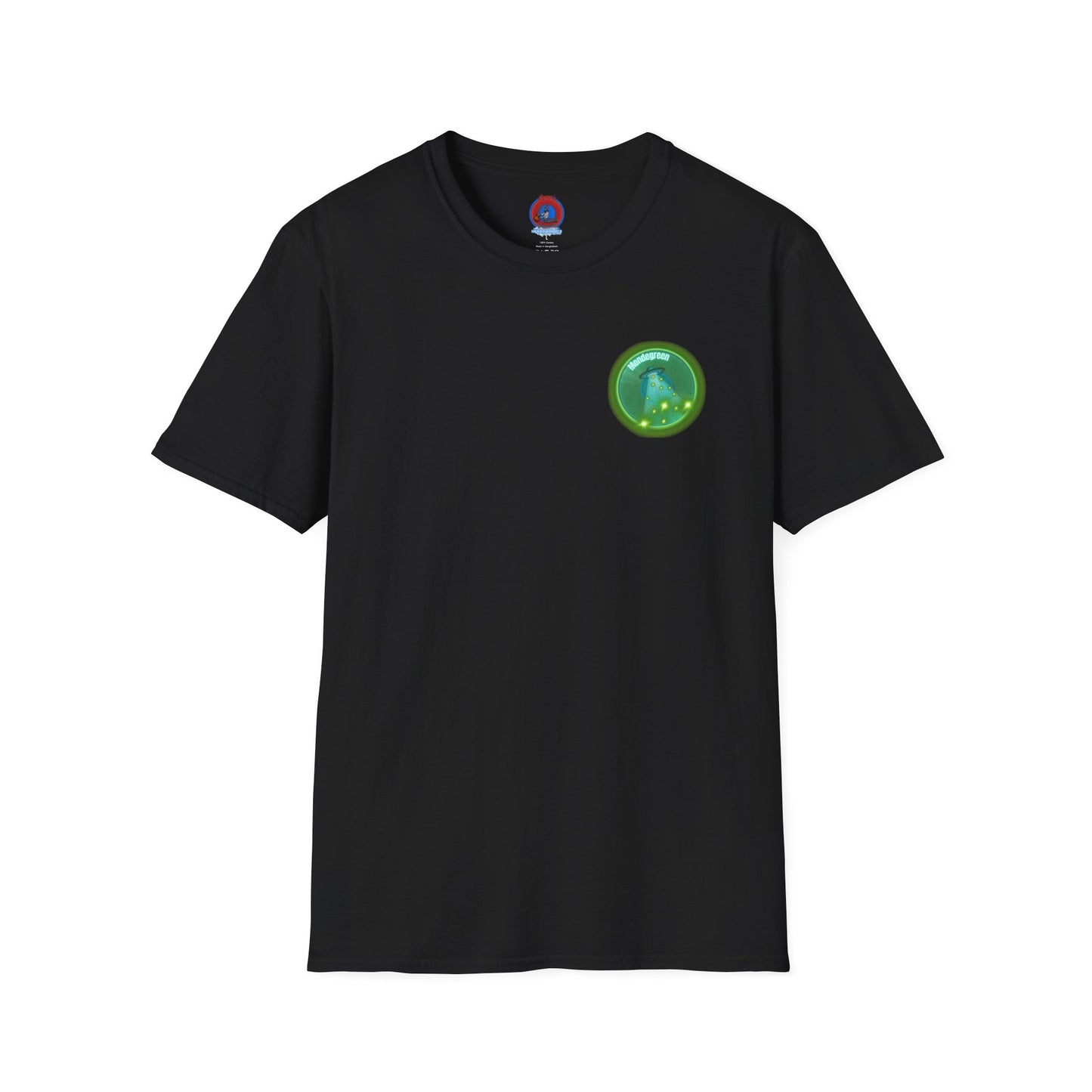 Classic Donut Tee - Unisex Soft-Style - "Close Encounters of the Delaware kind - Mondegreen Donut"  " variant 1 - green donut