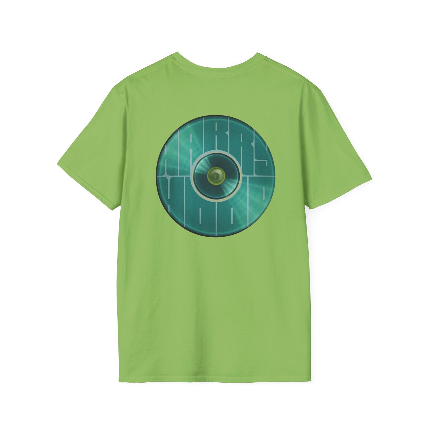 Classic Donut Tee - Unisex Soft-Style - "Harry's Hoodlum Donut" - series 1.0  - variant 3 - green donut(s)