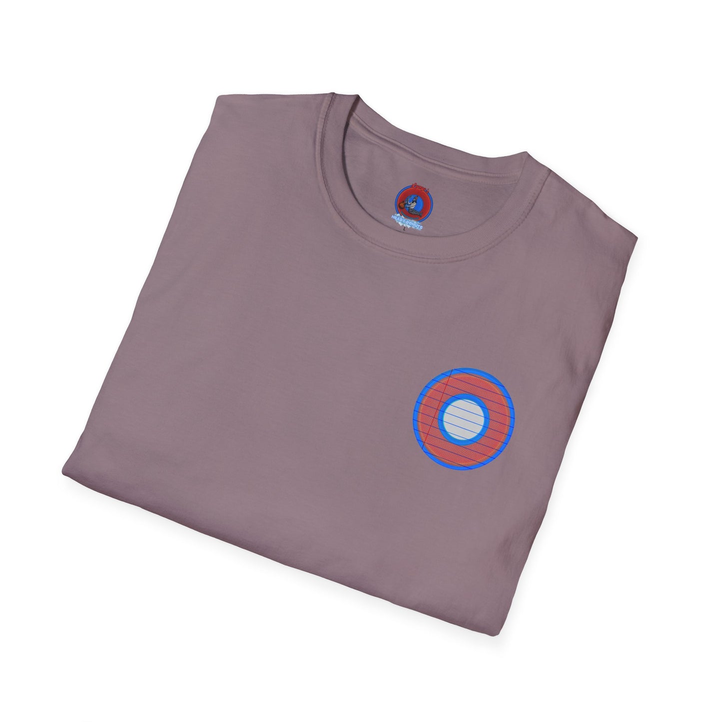 Classic Donut Tee - Unisex Soft-Style - "That's 1 Tasty Donut" - series 1.0  - variant 2 - red donut w/blank page