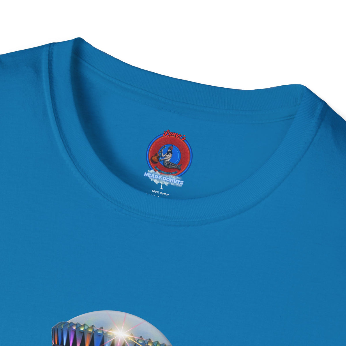 Classic Donut Tee - Unisex Soft-Style - "Donuts now Served on the Mothership" - series 1.0  - variant 6  - tractor-beamed donut