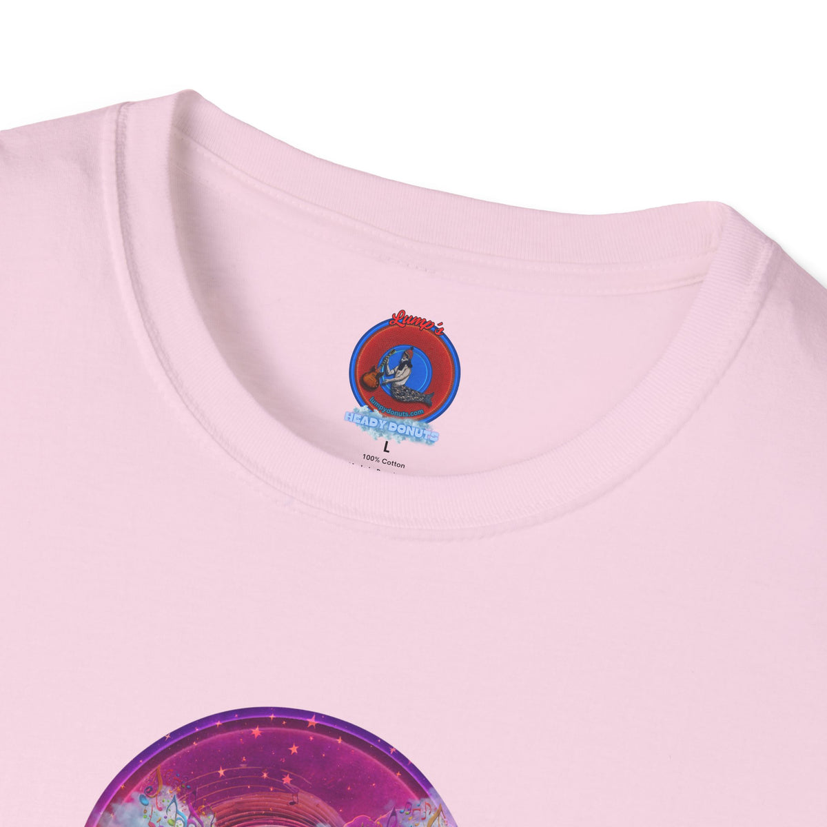 Classic Donut Tee - Unisex Soft-Style - "Pillow Donuts of Cotton" - vivid magenta pic donut