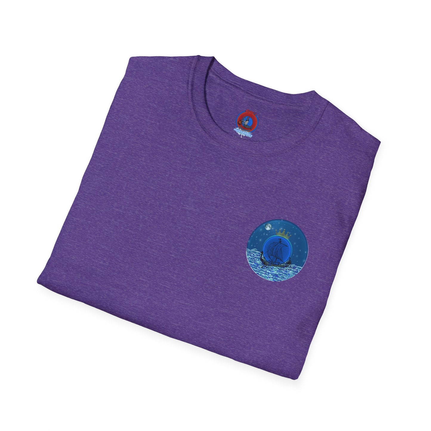 Classic Donut Tee - Unisex Soft-Style - "Stately Donut of the Prince" - series 1.0  - blue donut