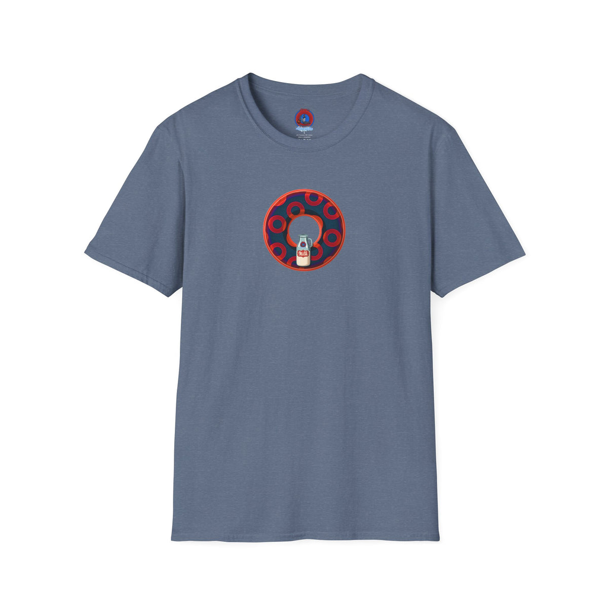 Classic Donut Tee - Unisex Soft-Style - "Wooked Cream - YEMSG Donut " -purple/red rustic paradox donut - variant 3