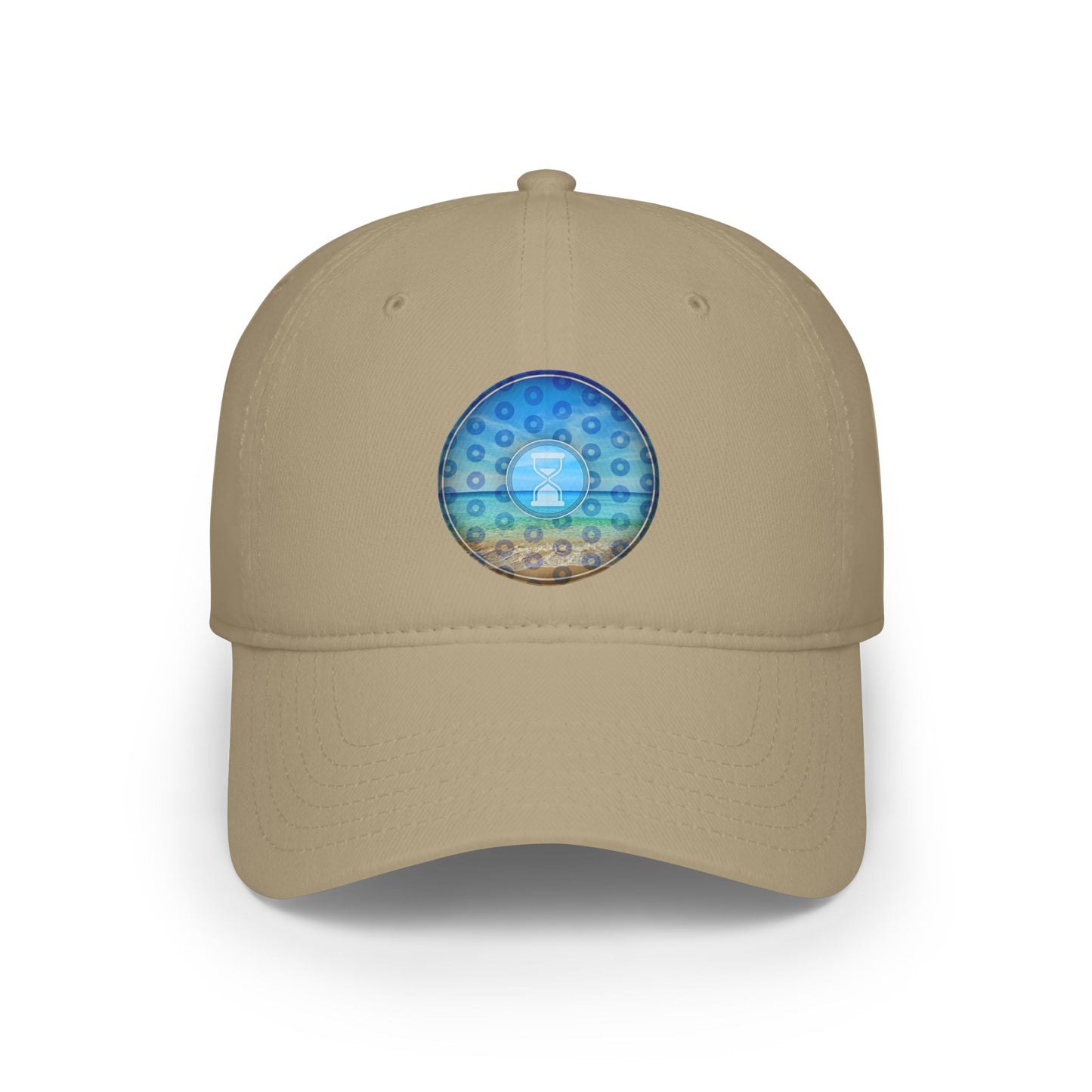 Lumpy Donut Baseball Cap - "Still Loading Sand" - paradoxical blue/teal pic donut w/ - variant 1