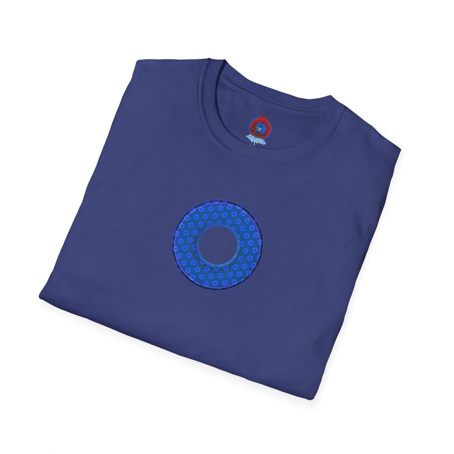 Plain Donuts/Unisex Soft-Style - "Plain Electric Paradoxical Donuts" - royal blue/dark blue donuts