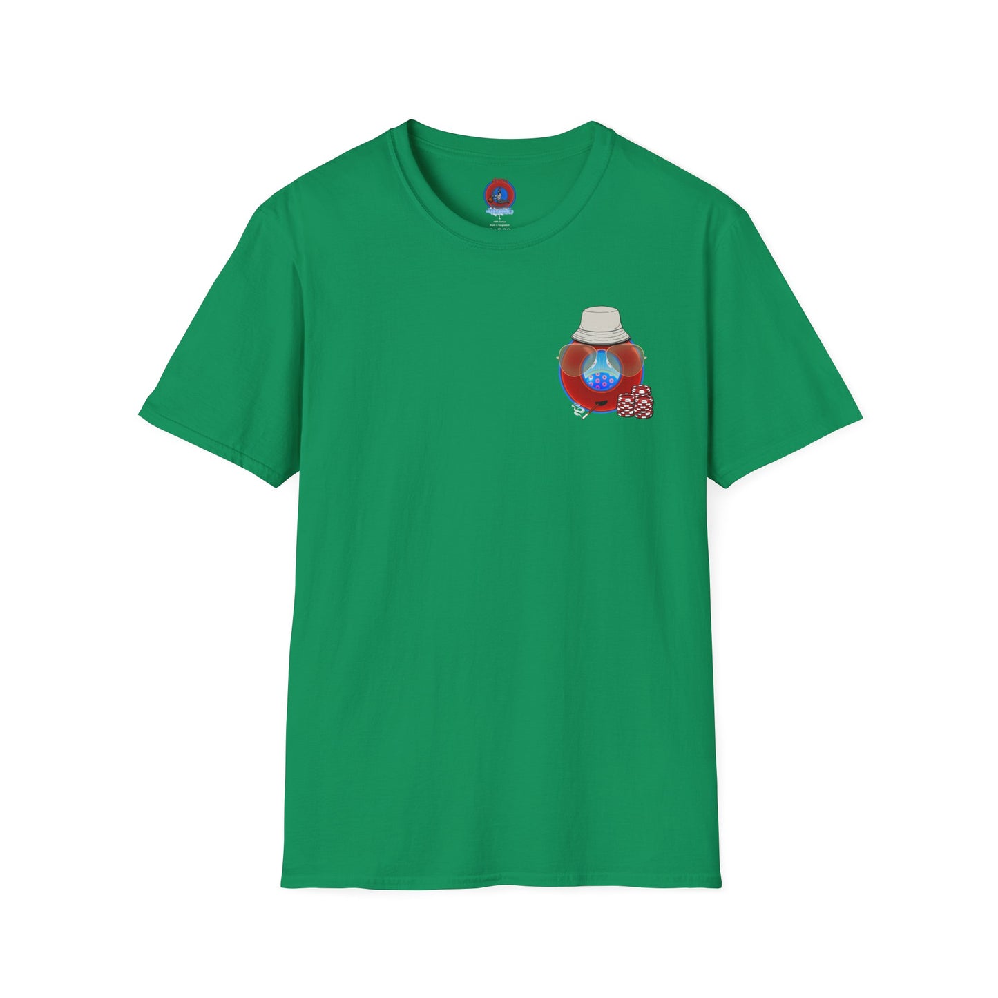 Classic Donut Tee - Unisex Soft-Style - "Gonzo Donut - Fear and Loathing in Gamehendge" - vivid red donut