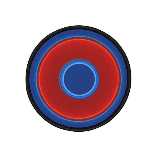 Iron-On Donut Patch - plain red donut