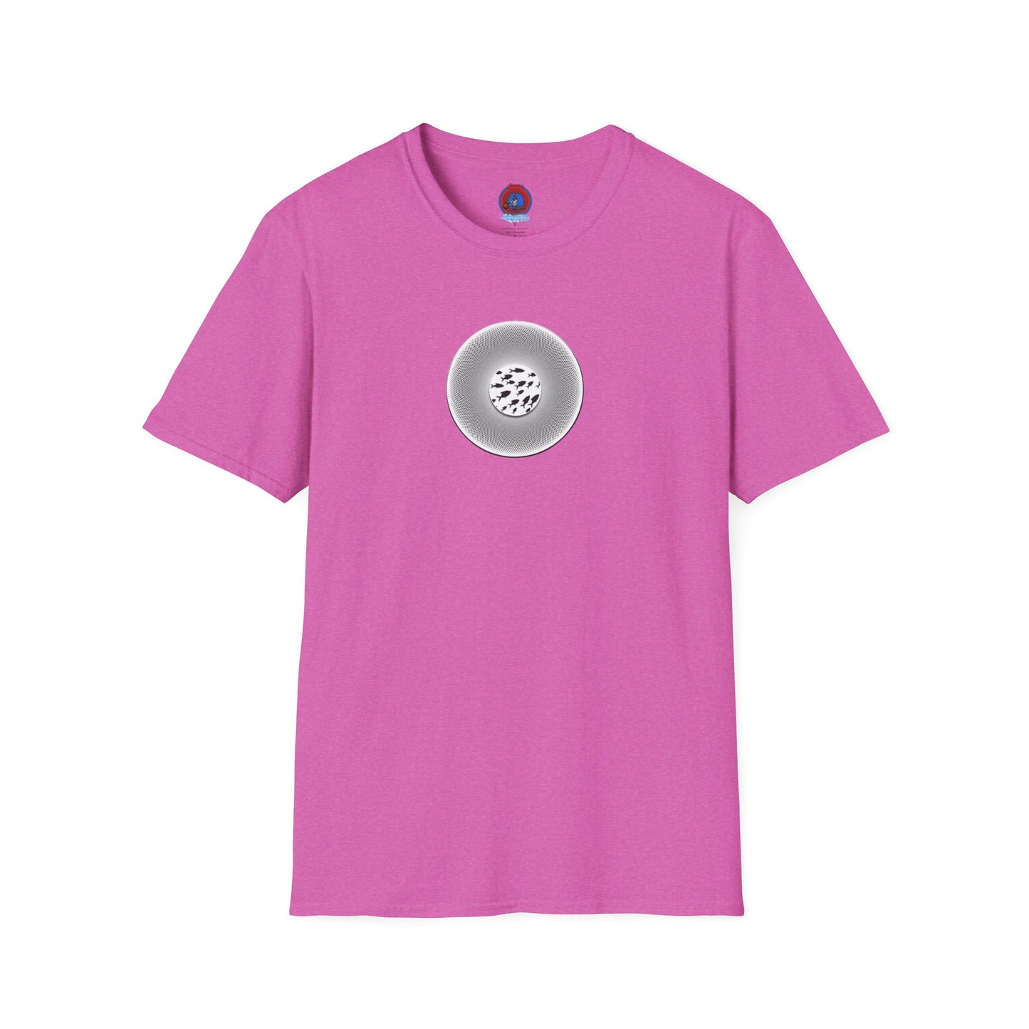 Classic Donut Tee - Unisex Soft-Style - "If I'm Swimming By" - variant 1 - white - textured donut
