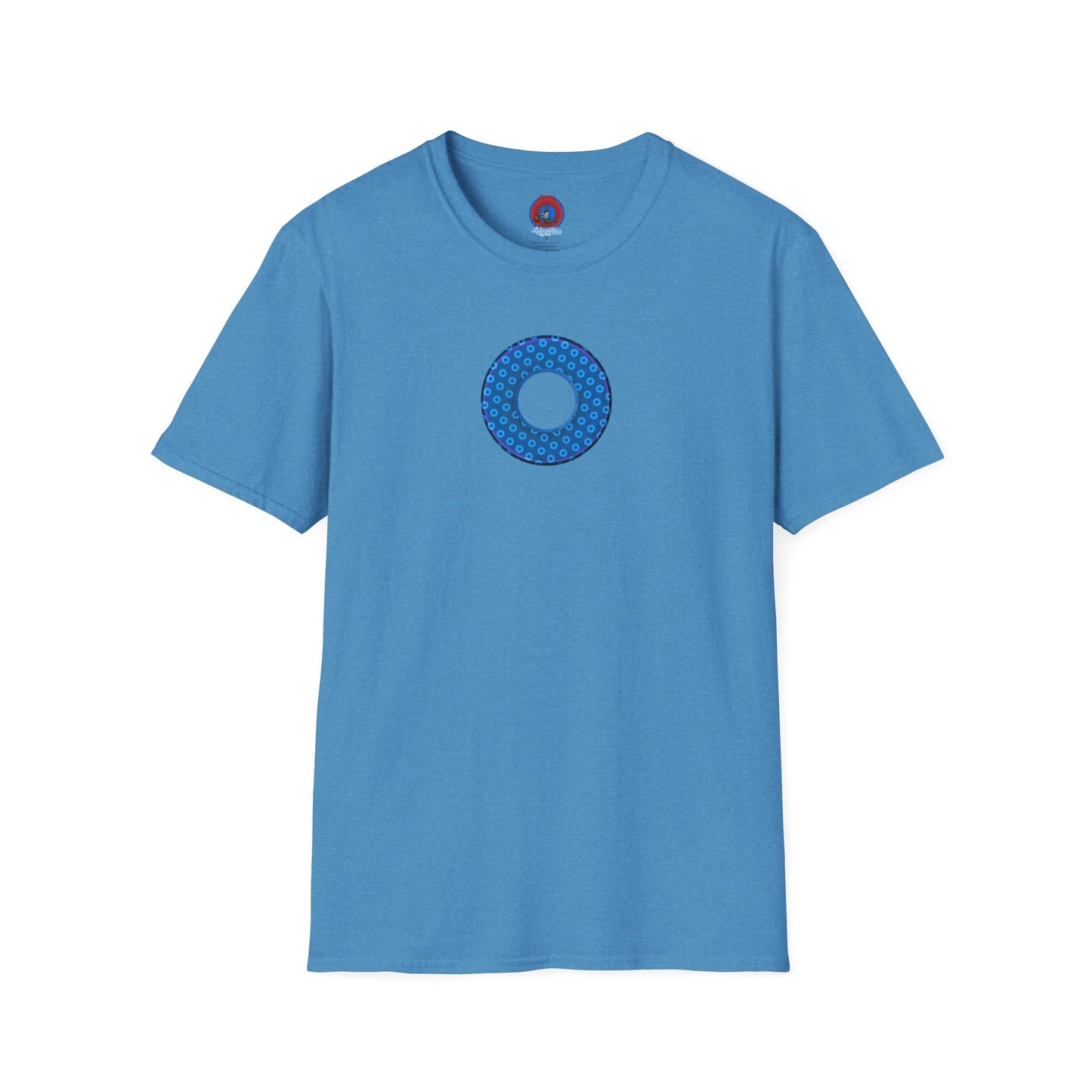 Plain Donuts/Unisex Soft-Style - "Plain Electric Paradoxical Donuts" - sky blue/dark blue donuts
