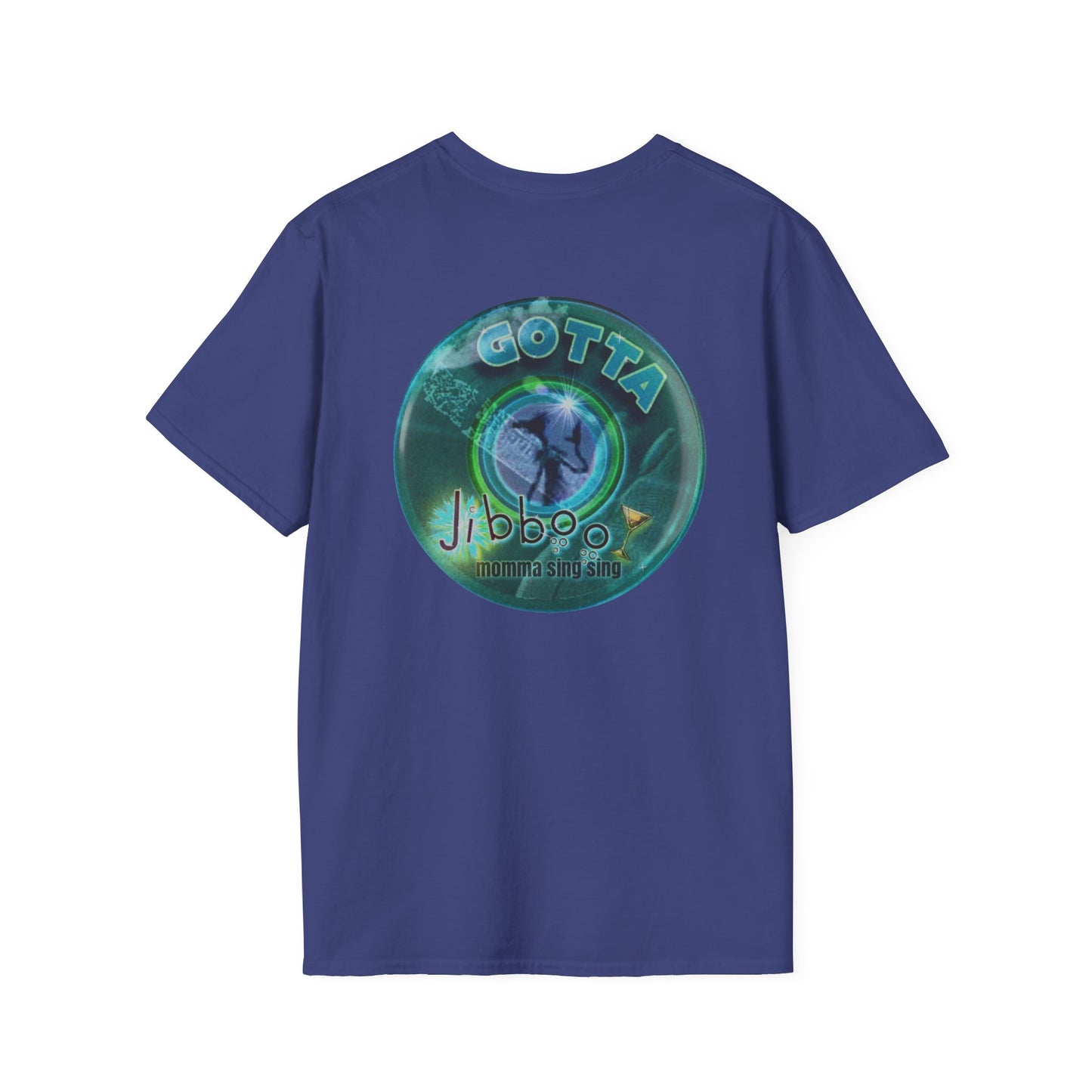 Classic Donut Tee - Unisex Soft-Style - "Momma just got out of Sing Sing" - dark teal donut