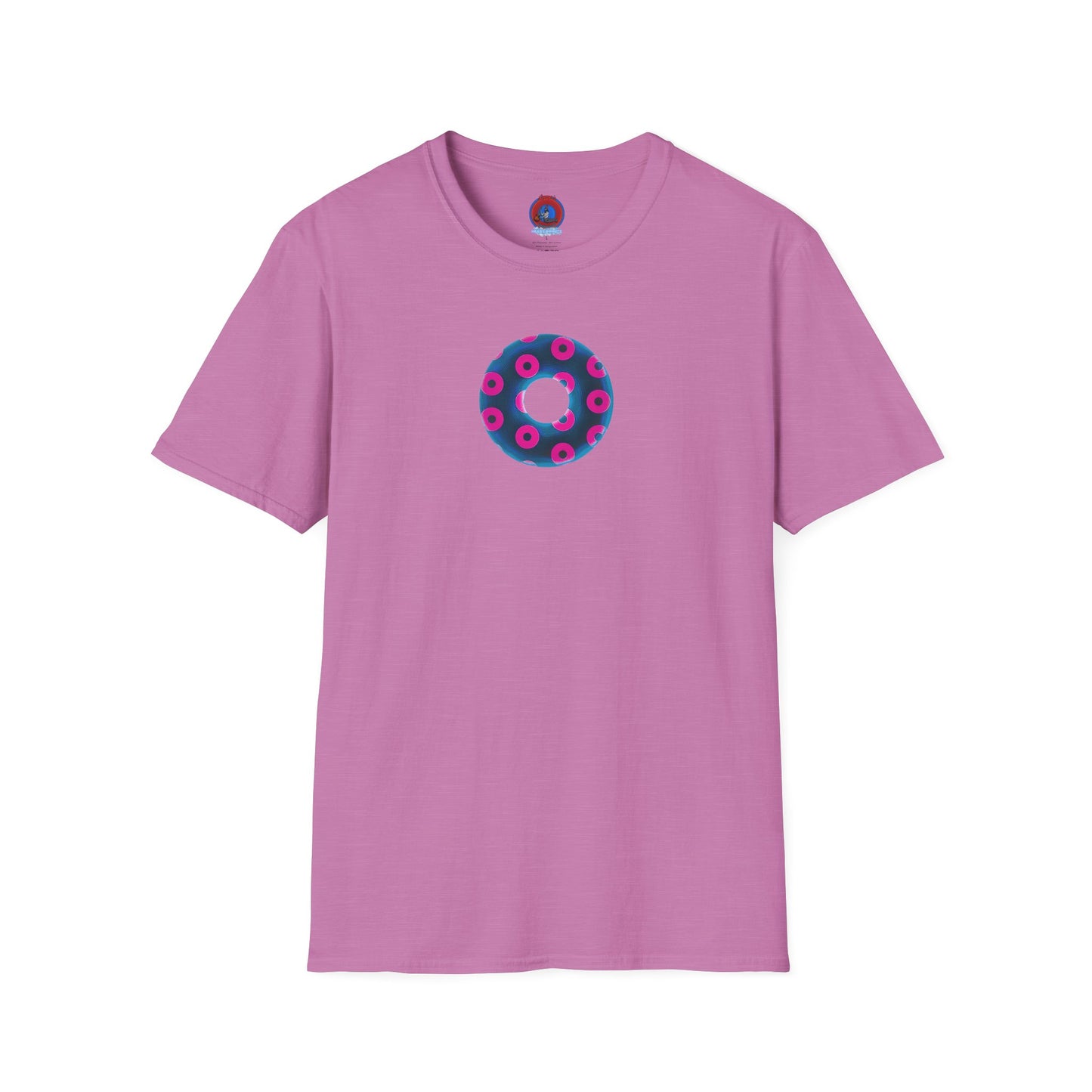 Plain Donuts/Unisex Soft-Style - "Plain Blimpy Paradoxical Donuts" - royal blue/vivid magenta donuts