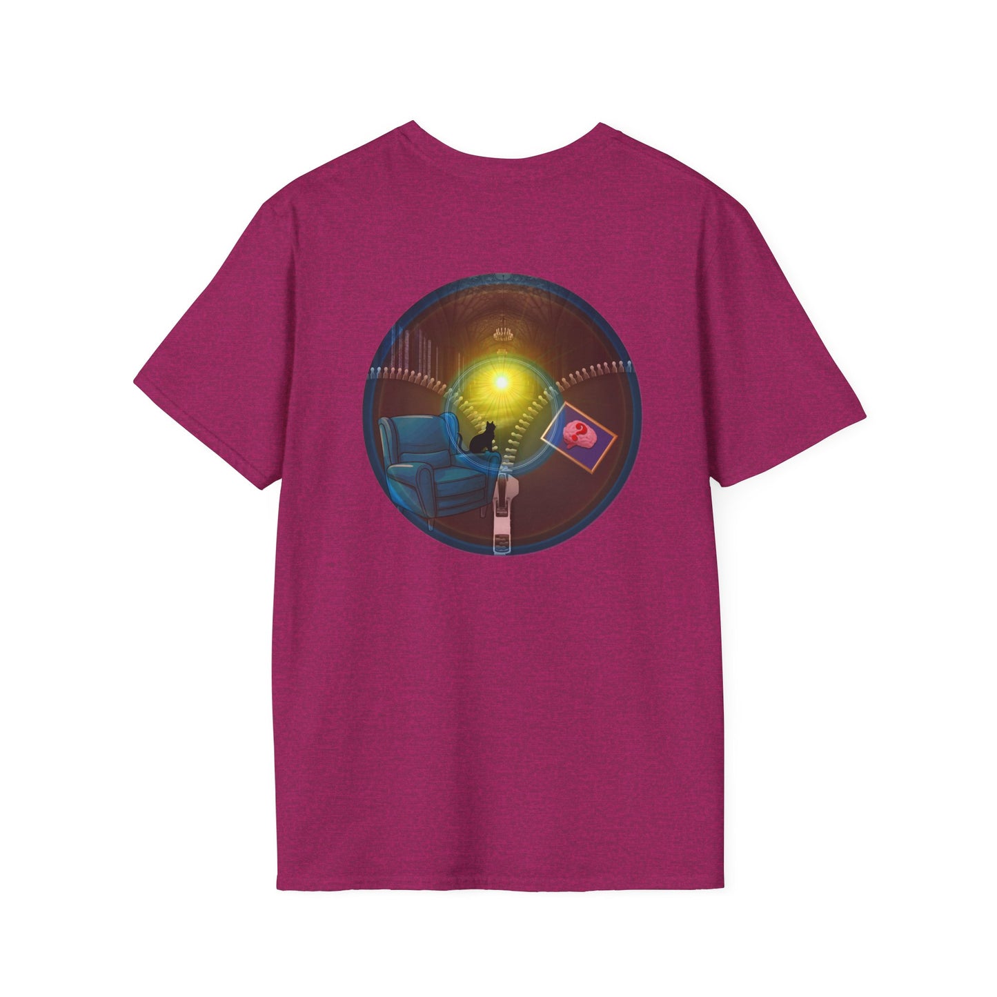 Classic Donut Tee - Unisex Soft-Style - "Donuts Going Through My Mind Mind Mind" - vivid pic donut