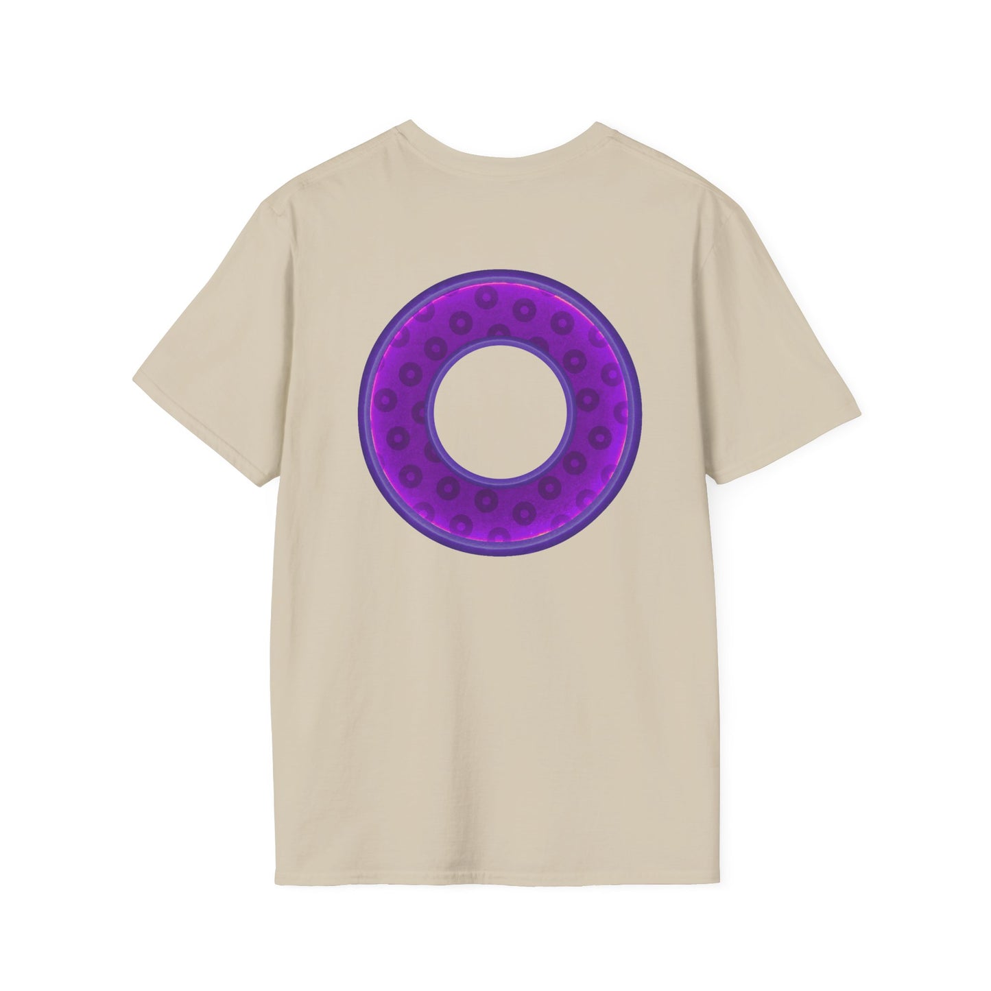 Plain Donuts/Unisex Soft-Style - "Plain Wide Mouthed Paradoxical Donuts" - purple/dark purple donuts
