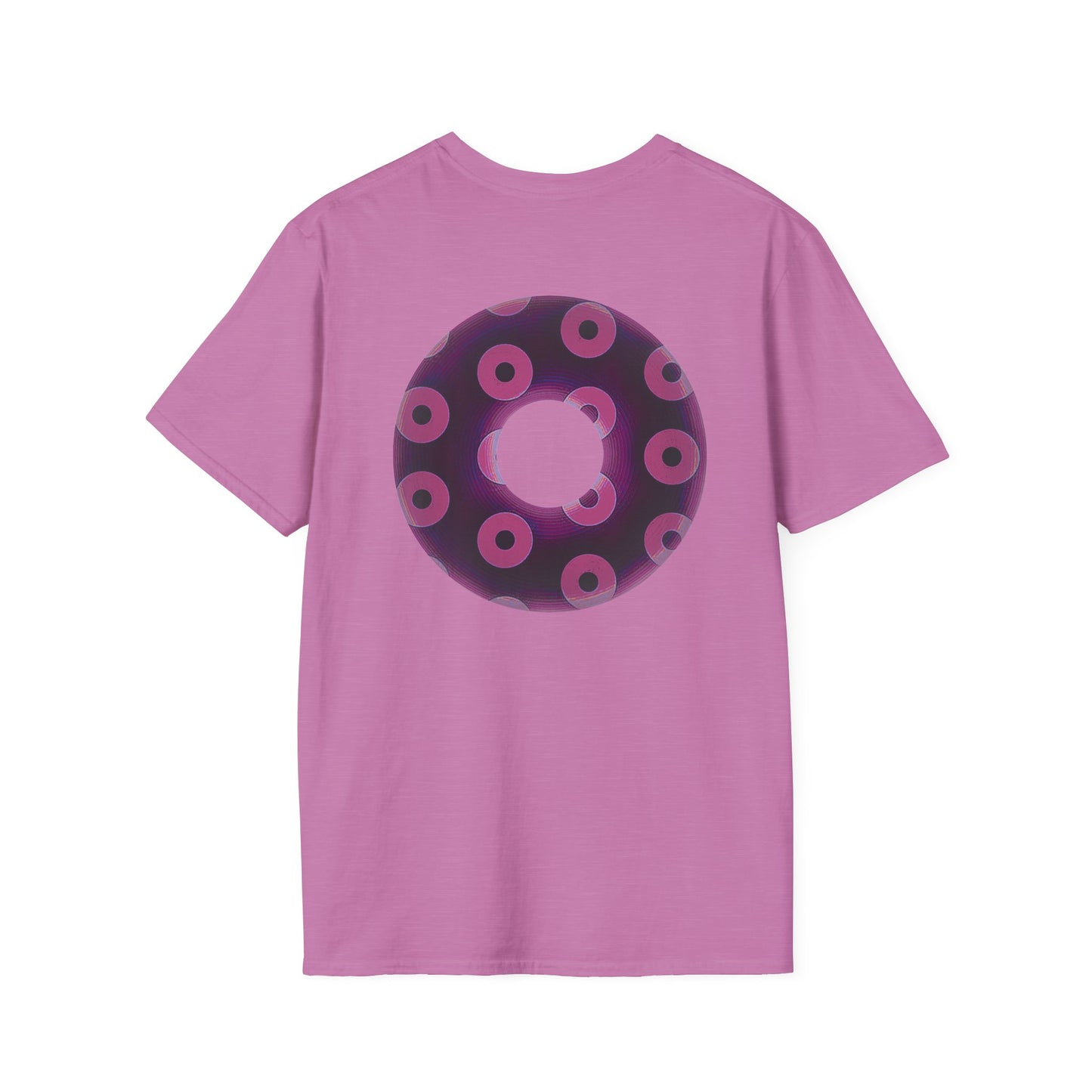 Plain Donuts/Unisex Soft-Style - "Plain Blimpy Paradoxical Donuts" - light magenta/red violet donuts