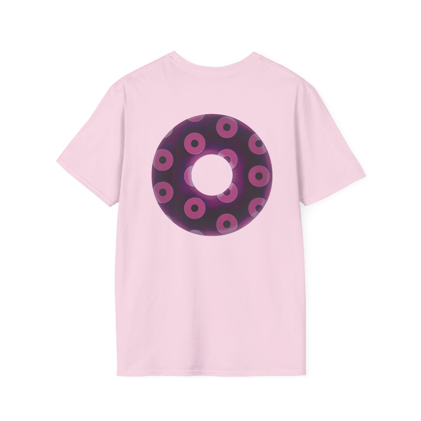Plain Donuts/Unisex Soft-Style - "Plain Blimpy Paradoxical Donuts" - light magenta/red violet donuts