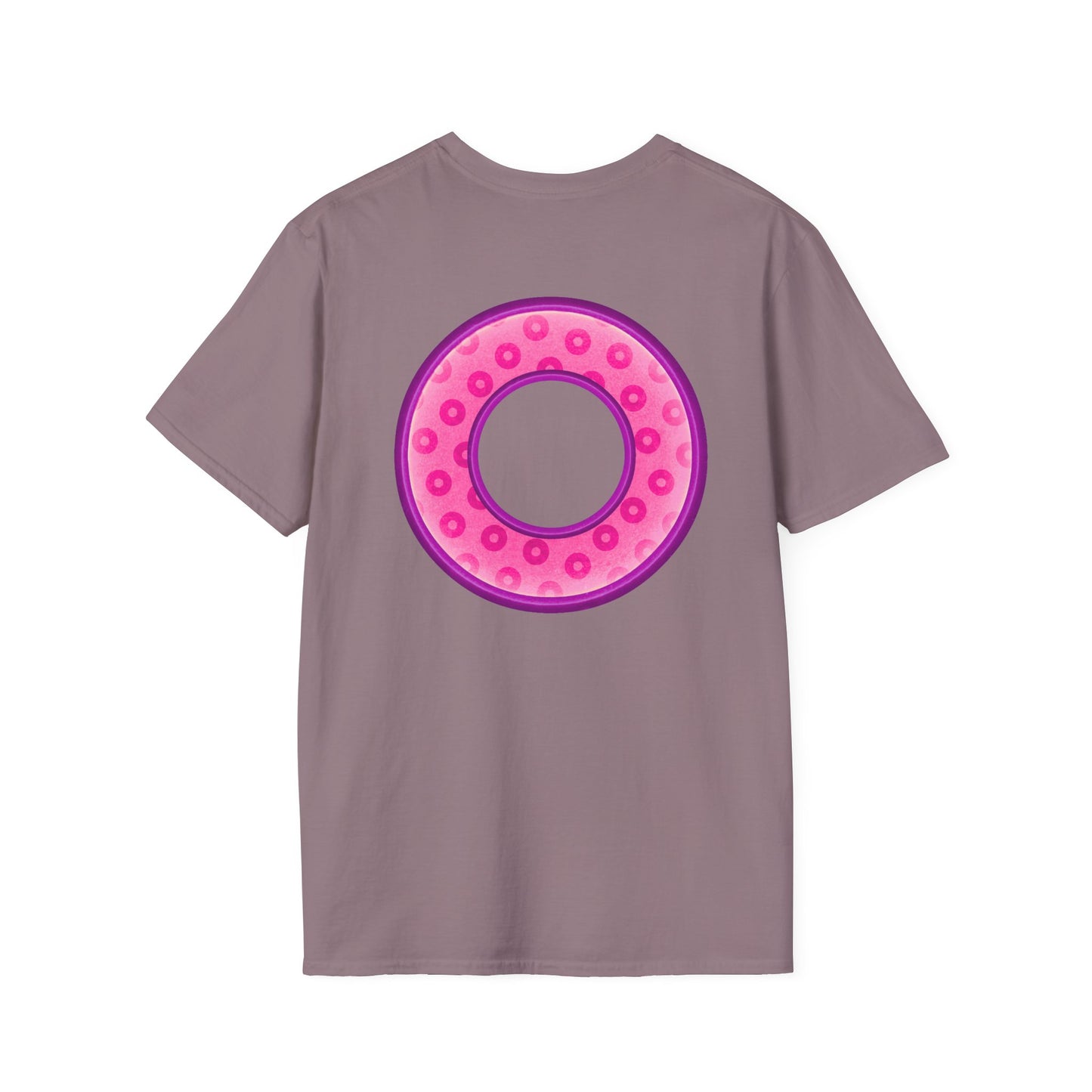 Plain Donuts/Unisex Soft-Style - "Plain Wide Mouthed Paradoxical Donuts" - pink/light purple donuts