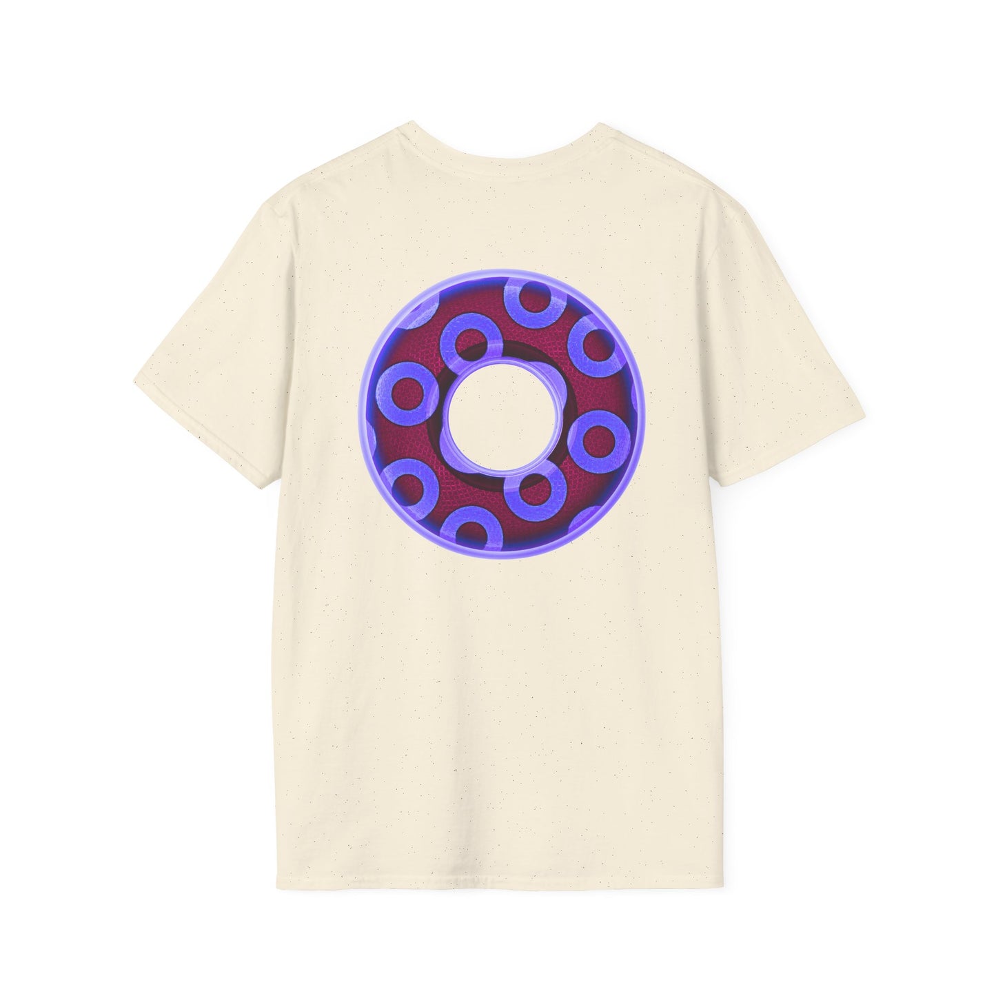 Plain Donuts/Unisex Soft-Style - "Plain Rustic Paradoxical Donuts" - violet/dark purple donuts