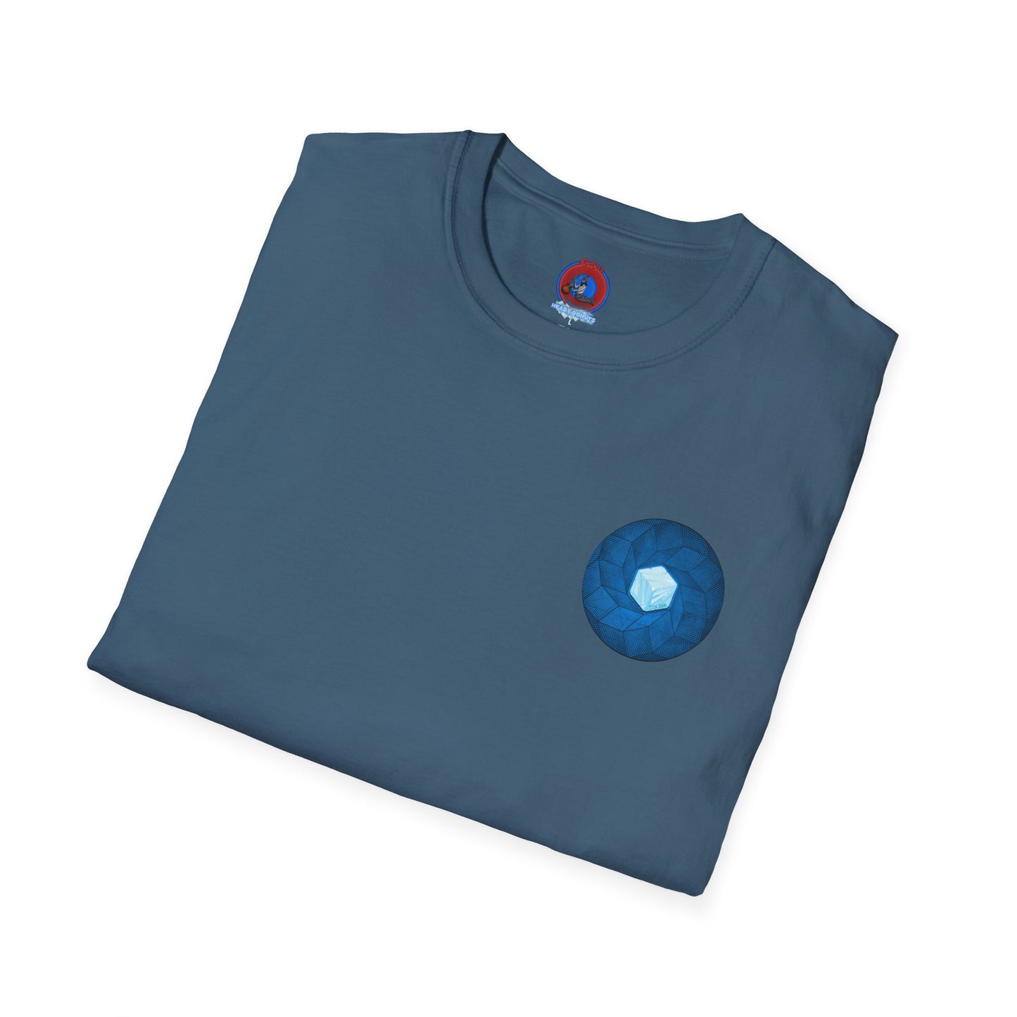 Classic Donut Tee - Unisex Soft-Style - "It's Ice... Cube's Donut" - variant 2 - blue cubed donut