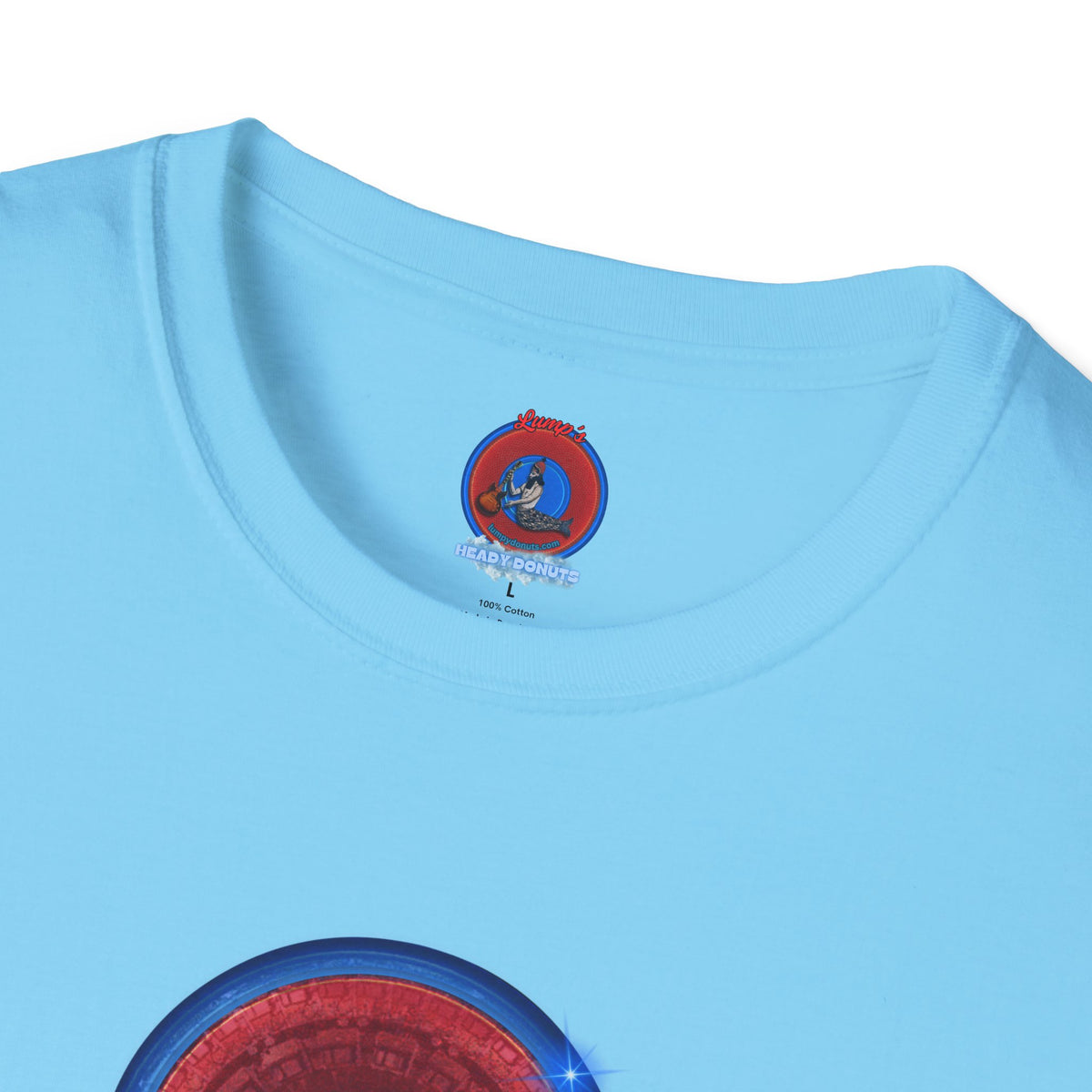 Classic Donut Tee - Unisex Soft-Style - "Homer's Perfect Donut" - series 1.0  - variant 2 - dark blue edging