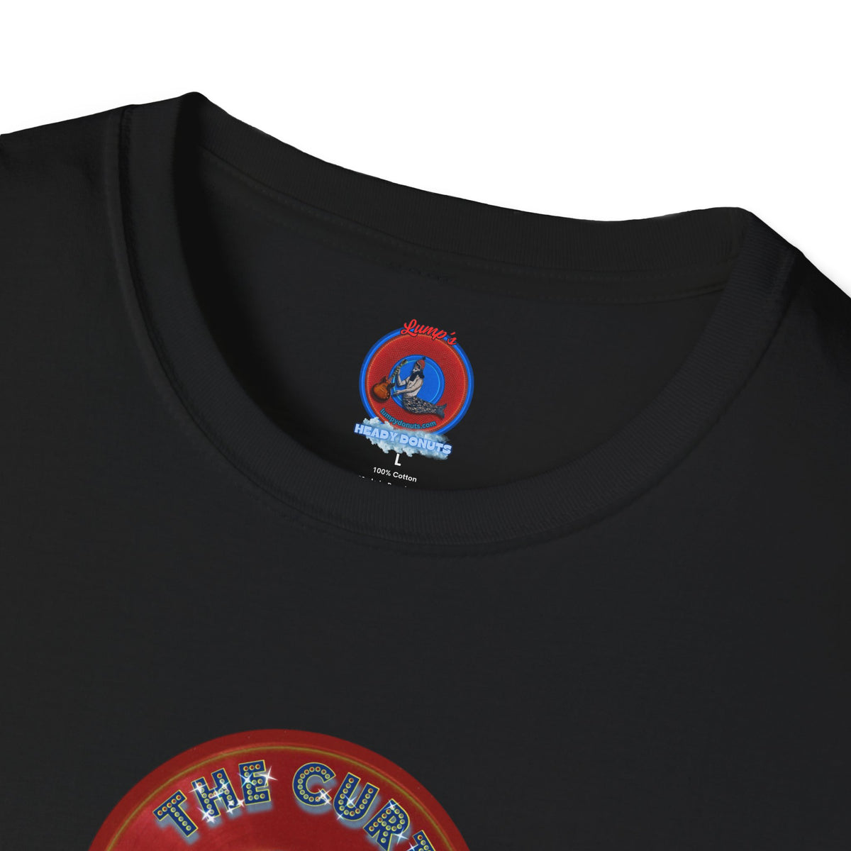 Classic Donut Tee - Unisex Soft-Style - "The Donut With" - series 1.0  - variant 2 - red donut