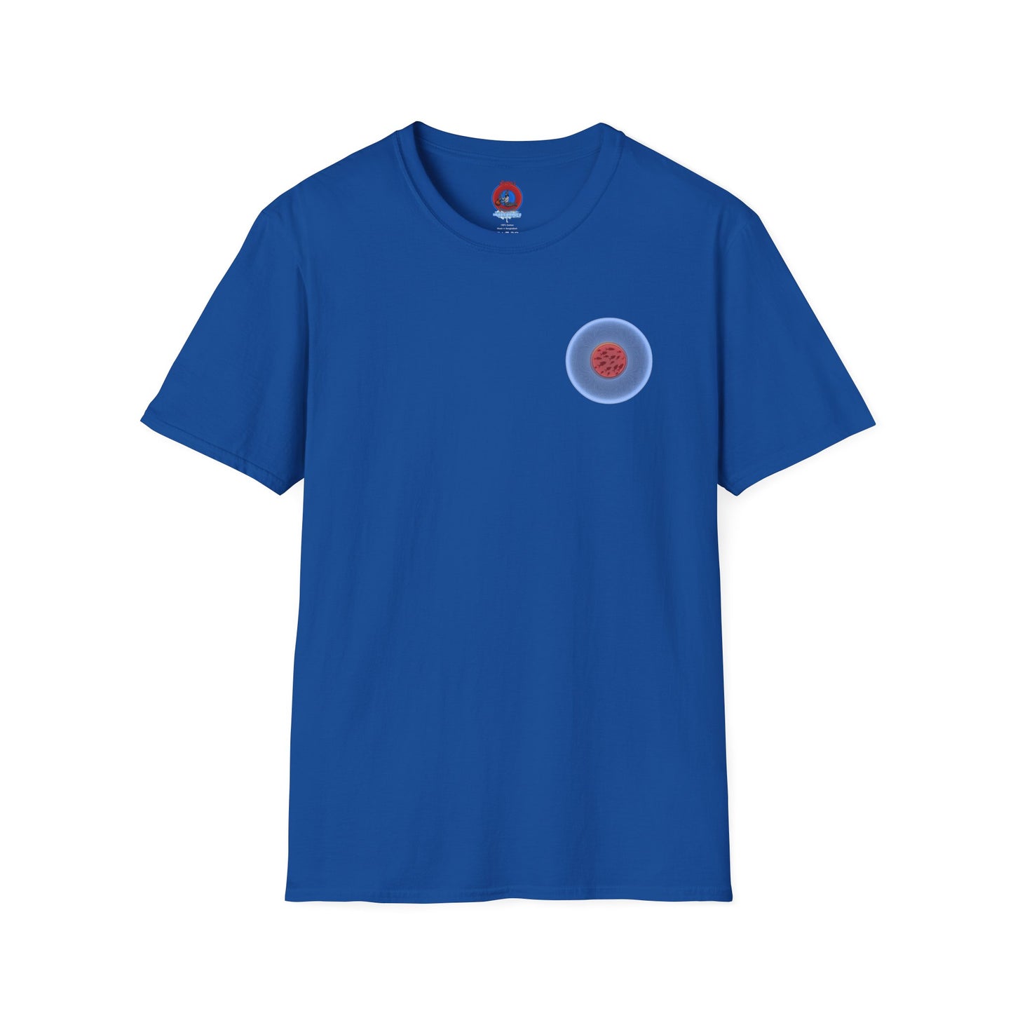 Classic Donut Tee - Unisex Soft-Style - "Swimming By" - variant 2 - blue phatty donut - series 1.0
