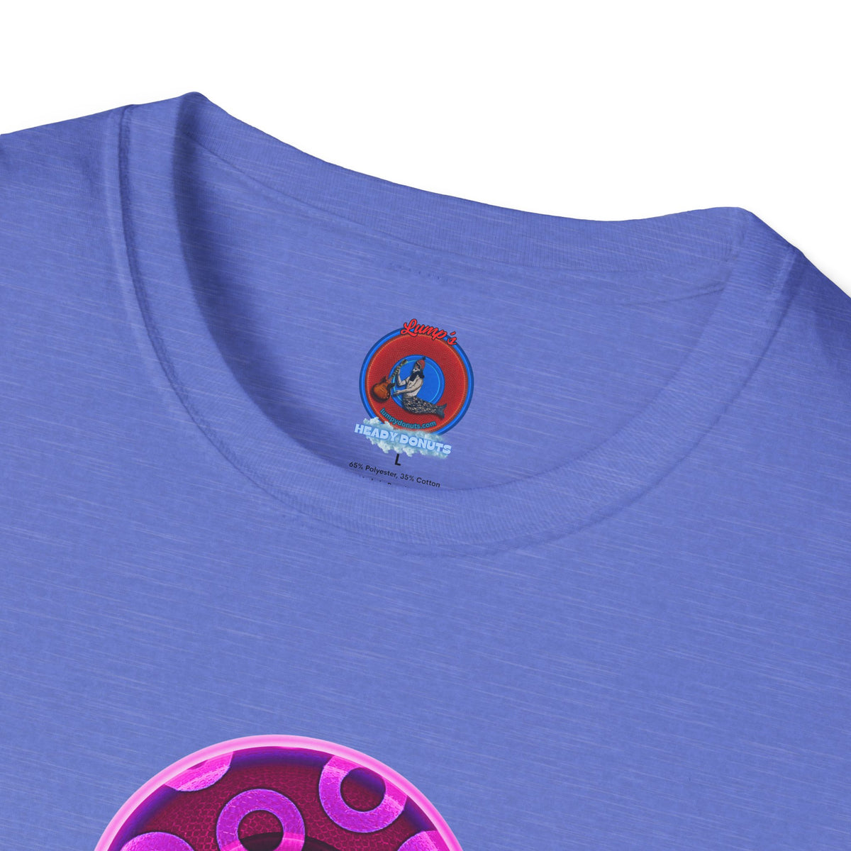 Classic Donut Tee - Unisex Soft-Style - "It's Ice Cream Popsicles - YEMSG Donut" - purple/magenta paradox donut - variant 1
