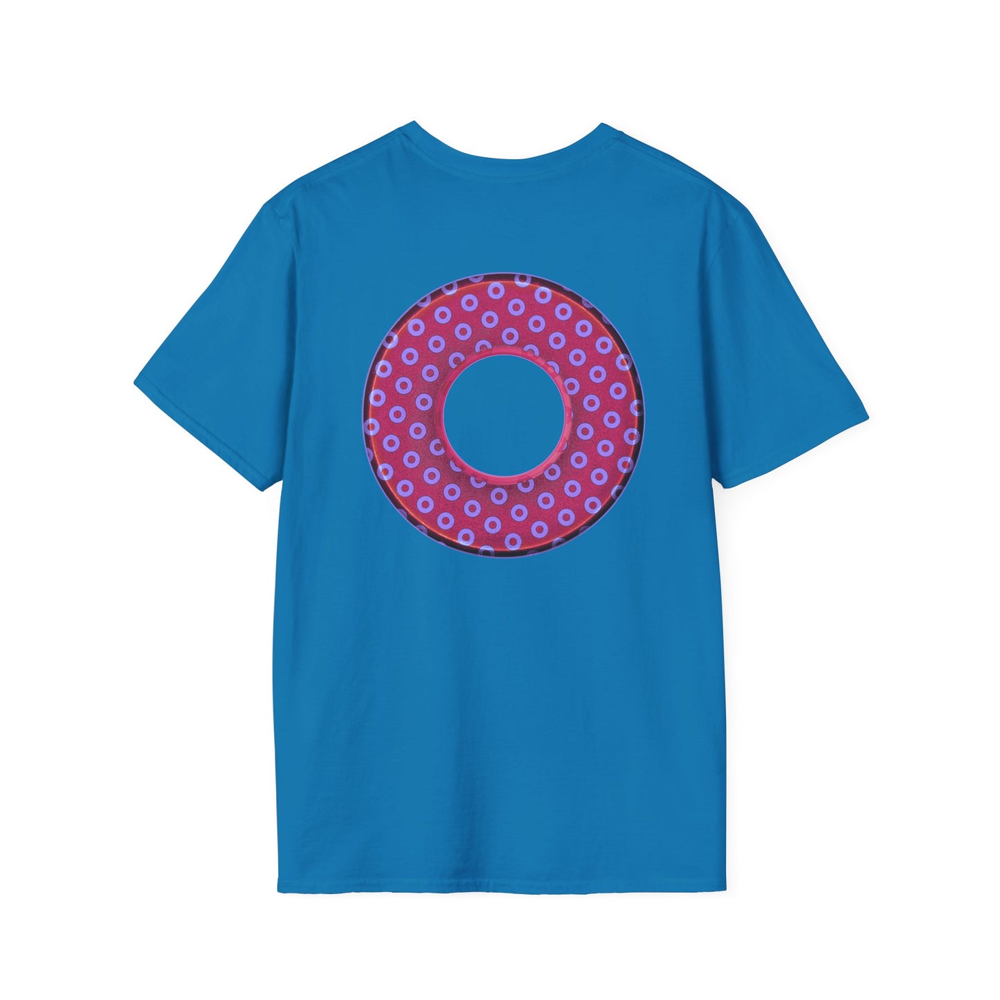 Plain Donuts/Unisex Soft-Style - "Plain Electric Paradoxical Donuts" - light purple/magenta donuts