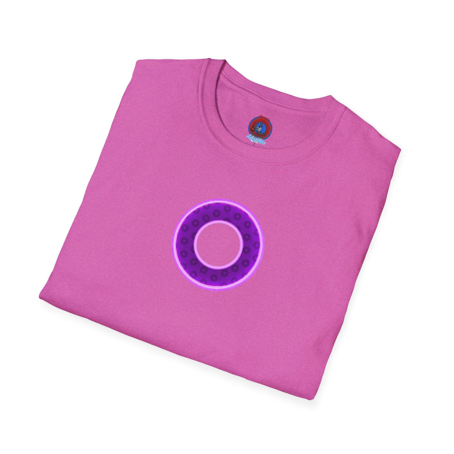 Plain Donuts/Unisex Soft-Style - "Plain Wide Mouthed Paradoxical Donuts" - dark purple/light purple donuts