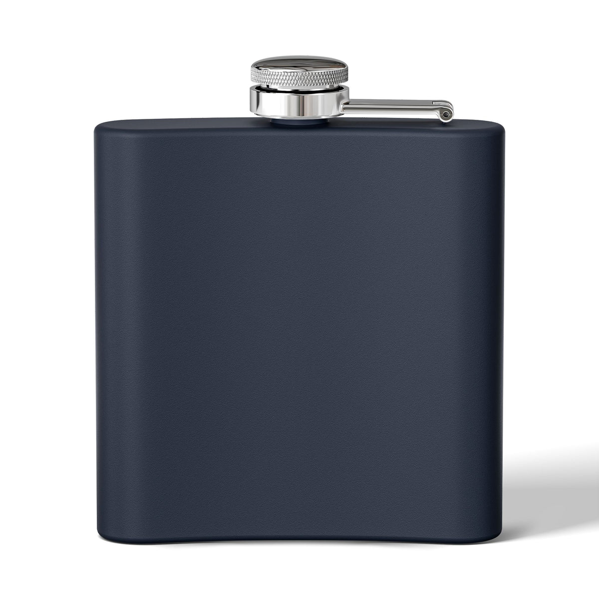 Lump's Donut Flask 6 oz -  "Donuts R Phree" - red/blue rustic donut - [*w/your choice of 6 backgrounds]